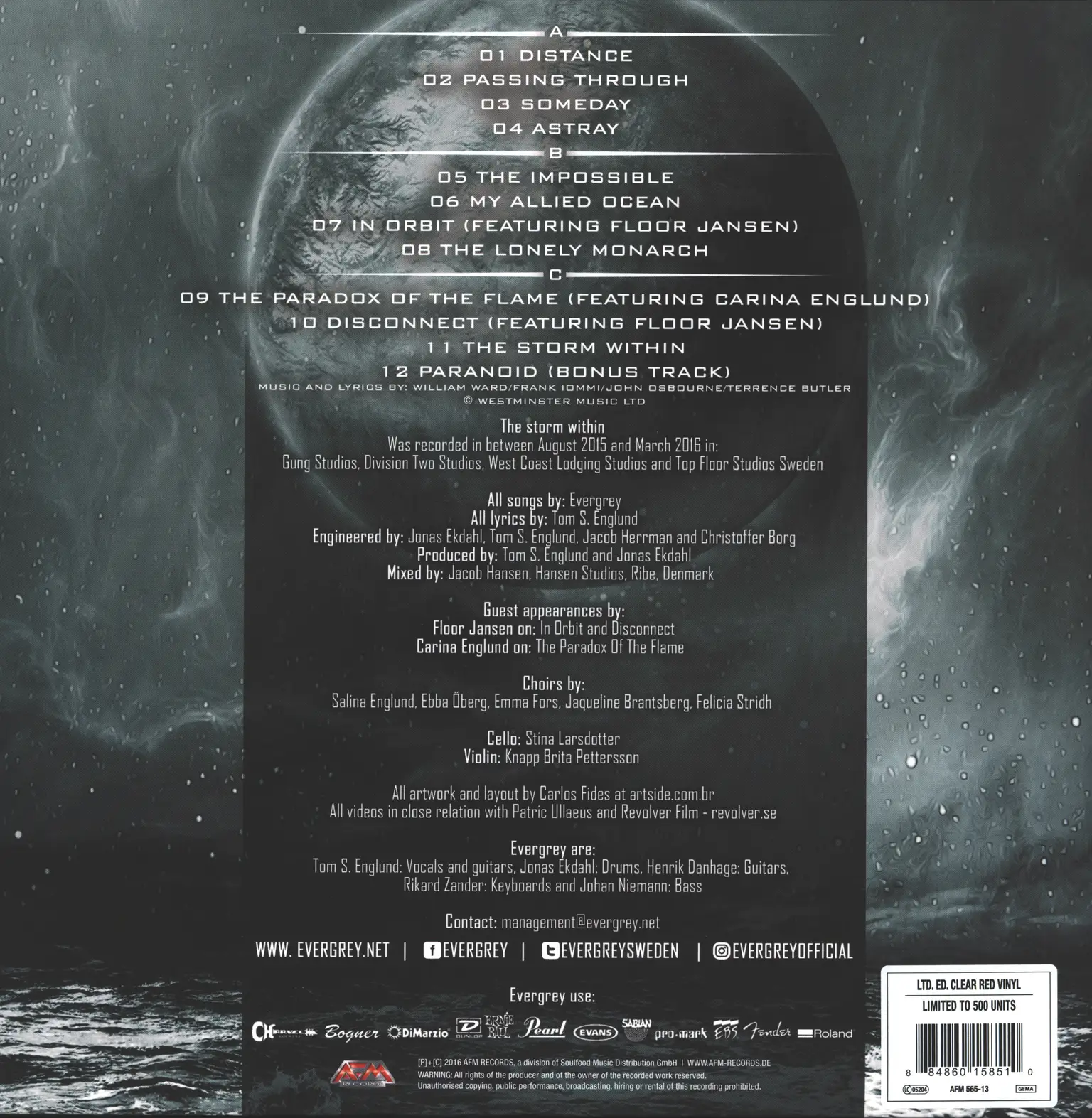 Evergrey: The Storm Within, 2×LP (Vinyl)