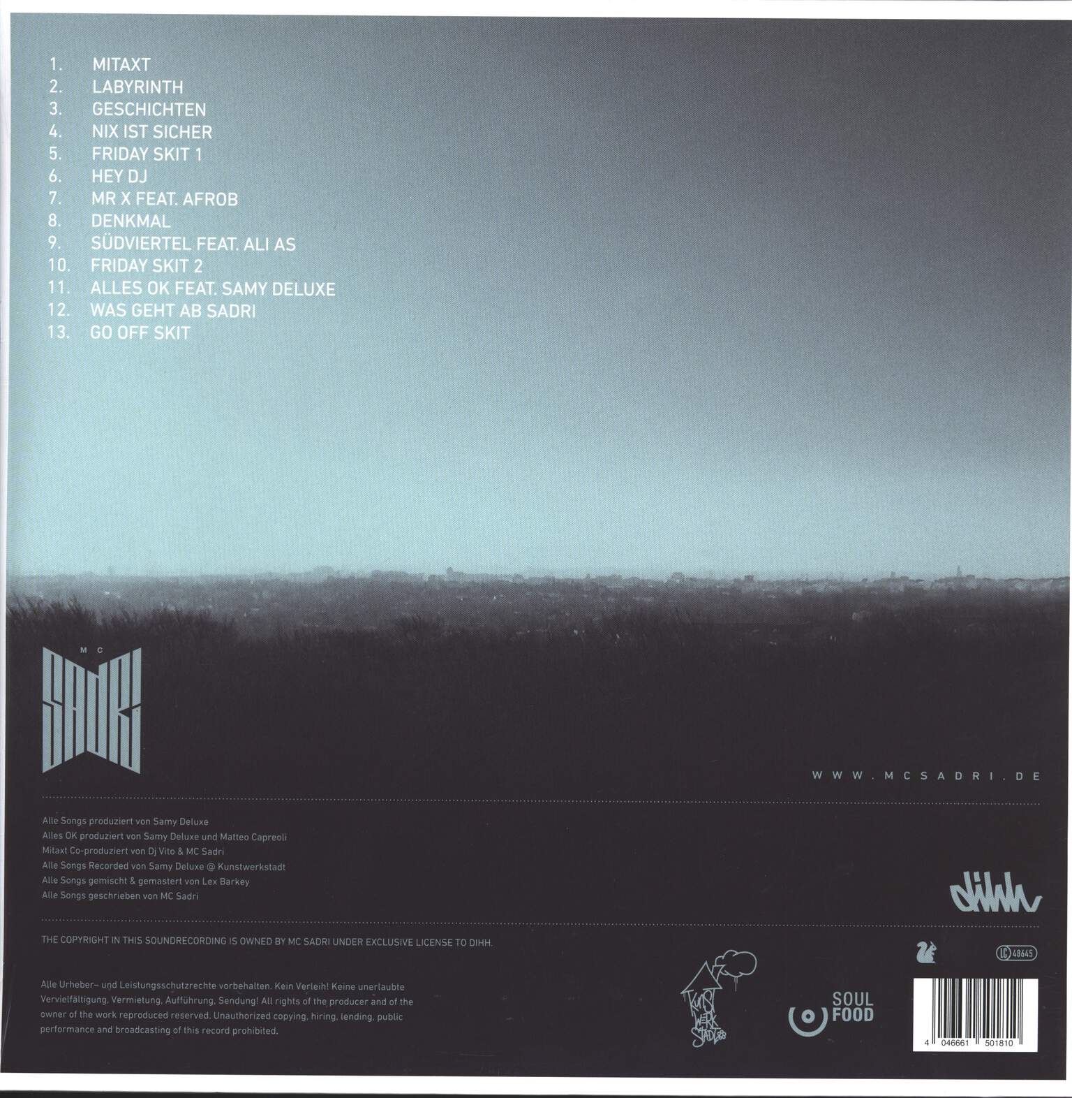MC Sadri: Denkmal, 2×LP (Vinyl)
