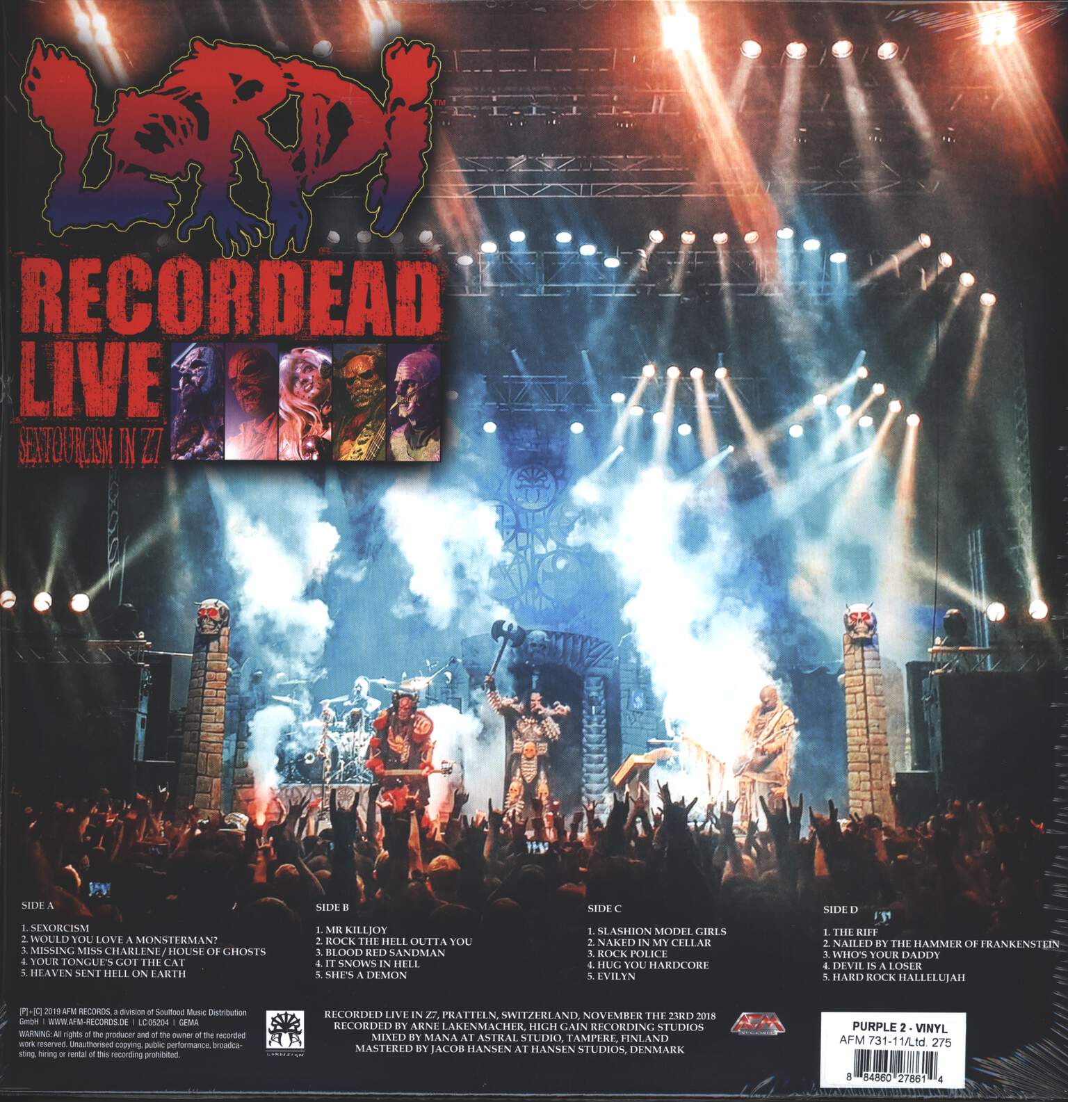 Lordi: Recordead Live - Sextourcism In Z7, 2×LP (Vinyl)