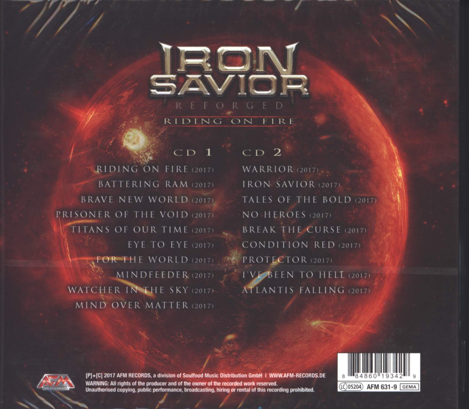 Iron Savior: Reforged (Riding On Fire), 2×CD