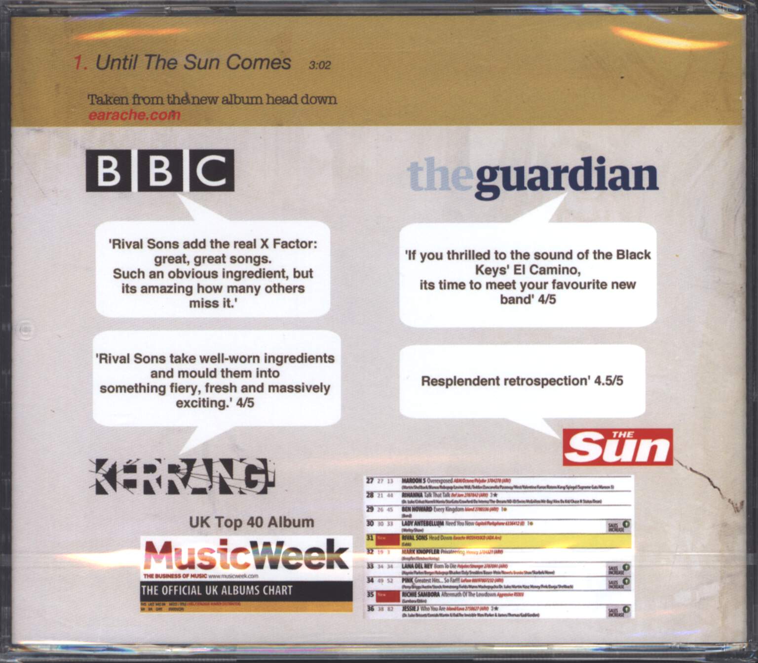 Rival Sons: Until The Sun Comes, Mini CD