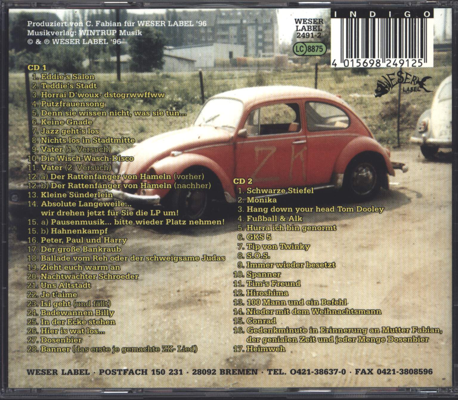 ZK: Auf Der Suche Nach Dem Heiligen Gral (Sammelband I - Die Werke Von 1978-'81), 2×CD