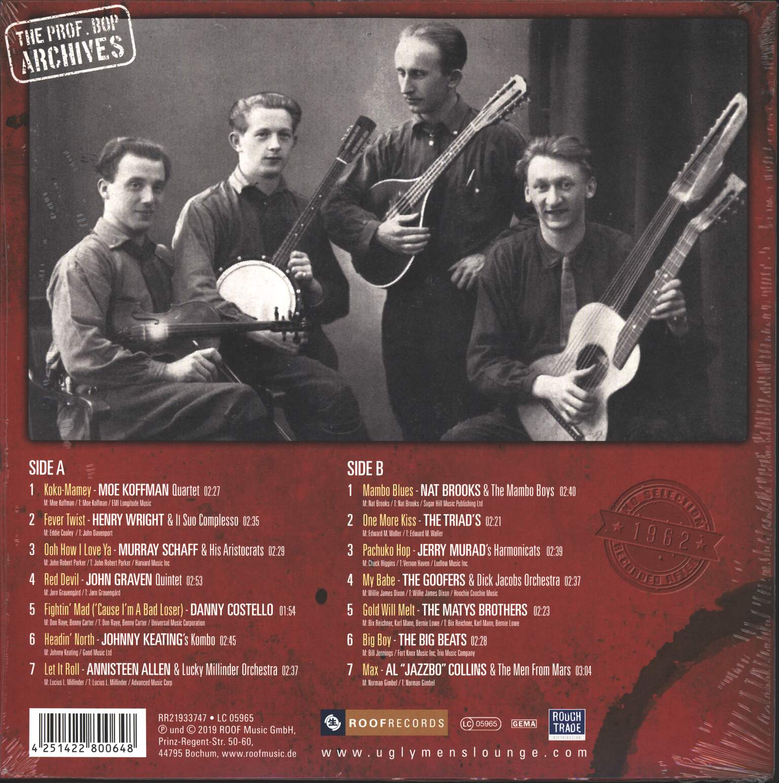 Various: Down At The Ugly Men's Lounge Vol. 4, 10" Vinyl EP