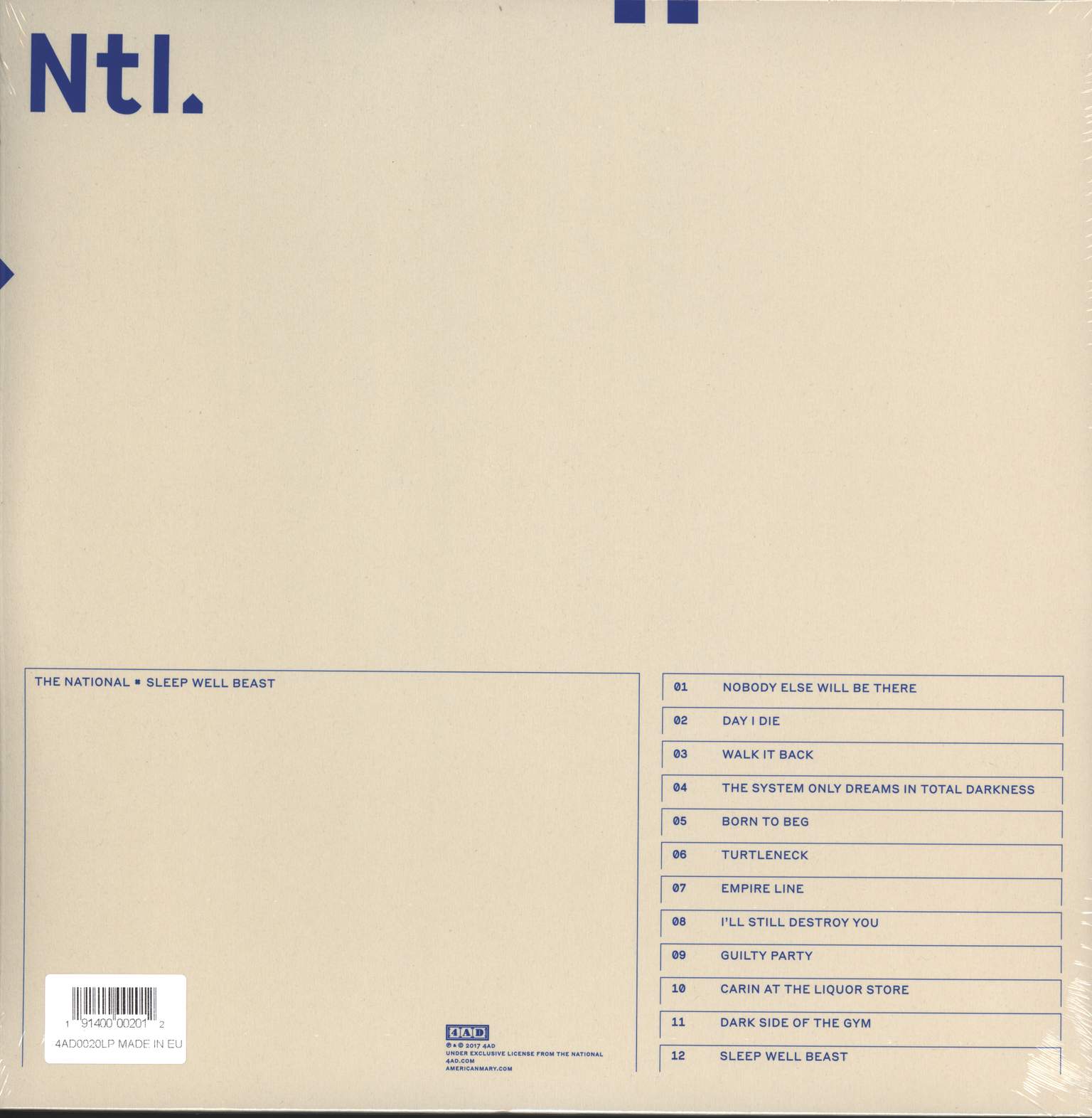 The National: Sleep Well Beast, 2×LP (Vinyl)
