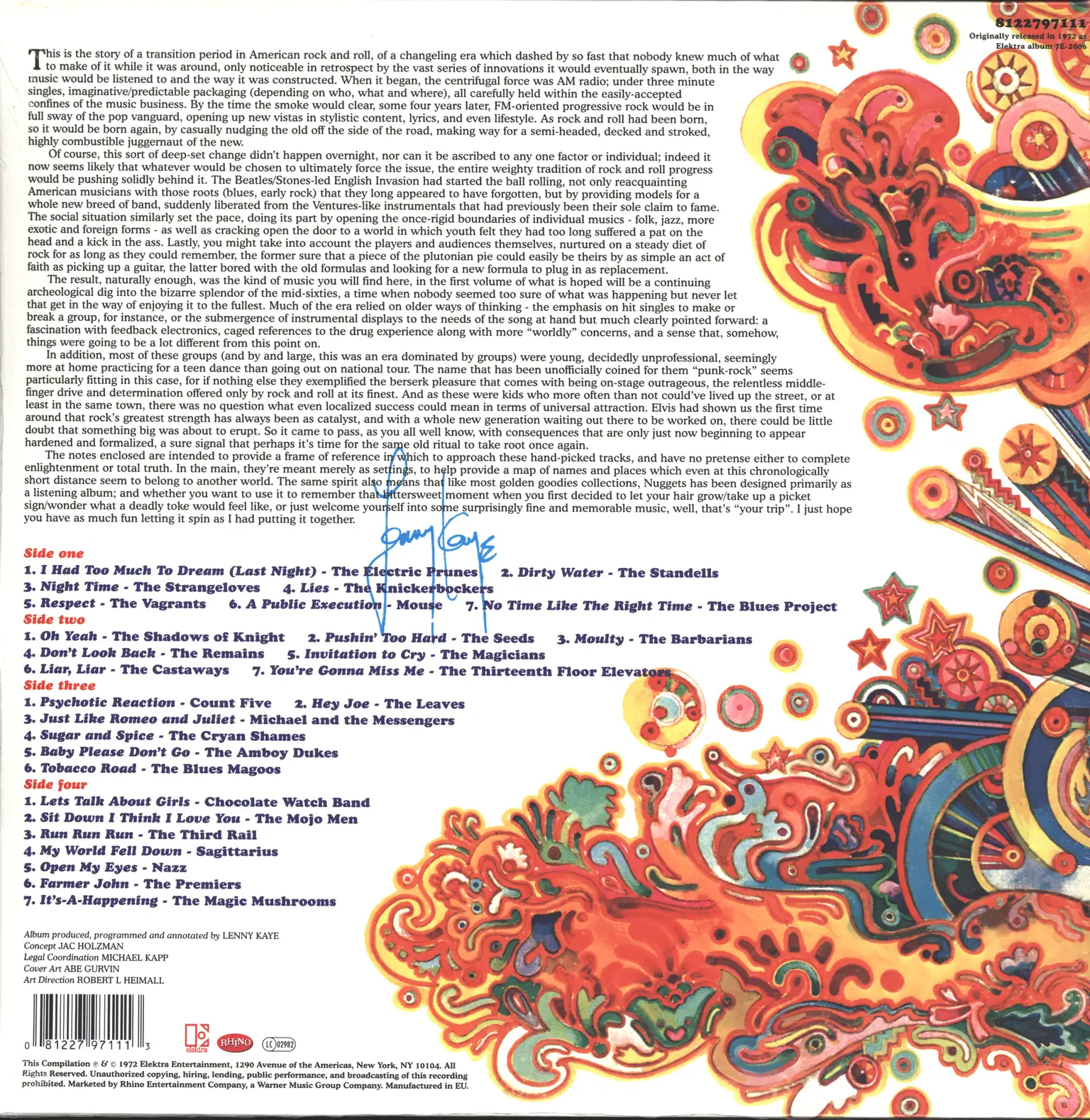 Various: Nuggets: Original Artyfacts From The First Psychedelic Era 1965-1968, 2×LP (Vinyl)