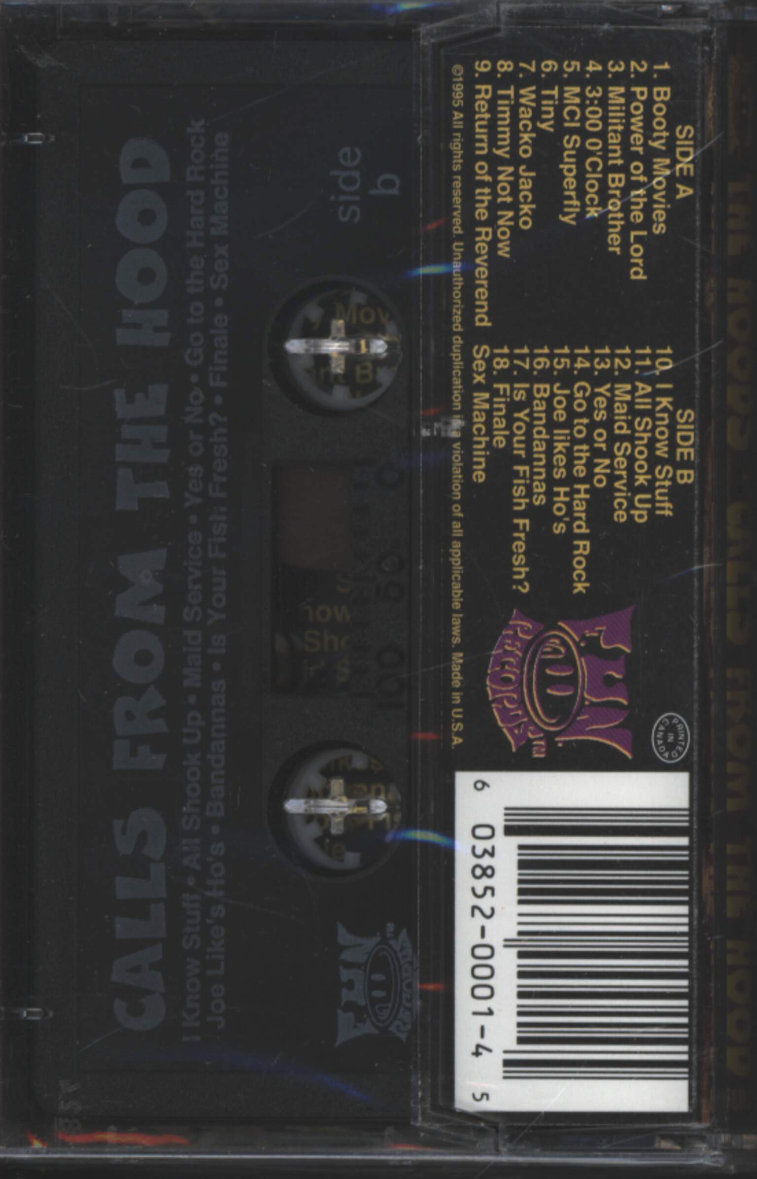 The Hoods: Calls From The Hood, Tape