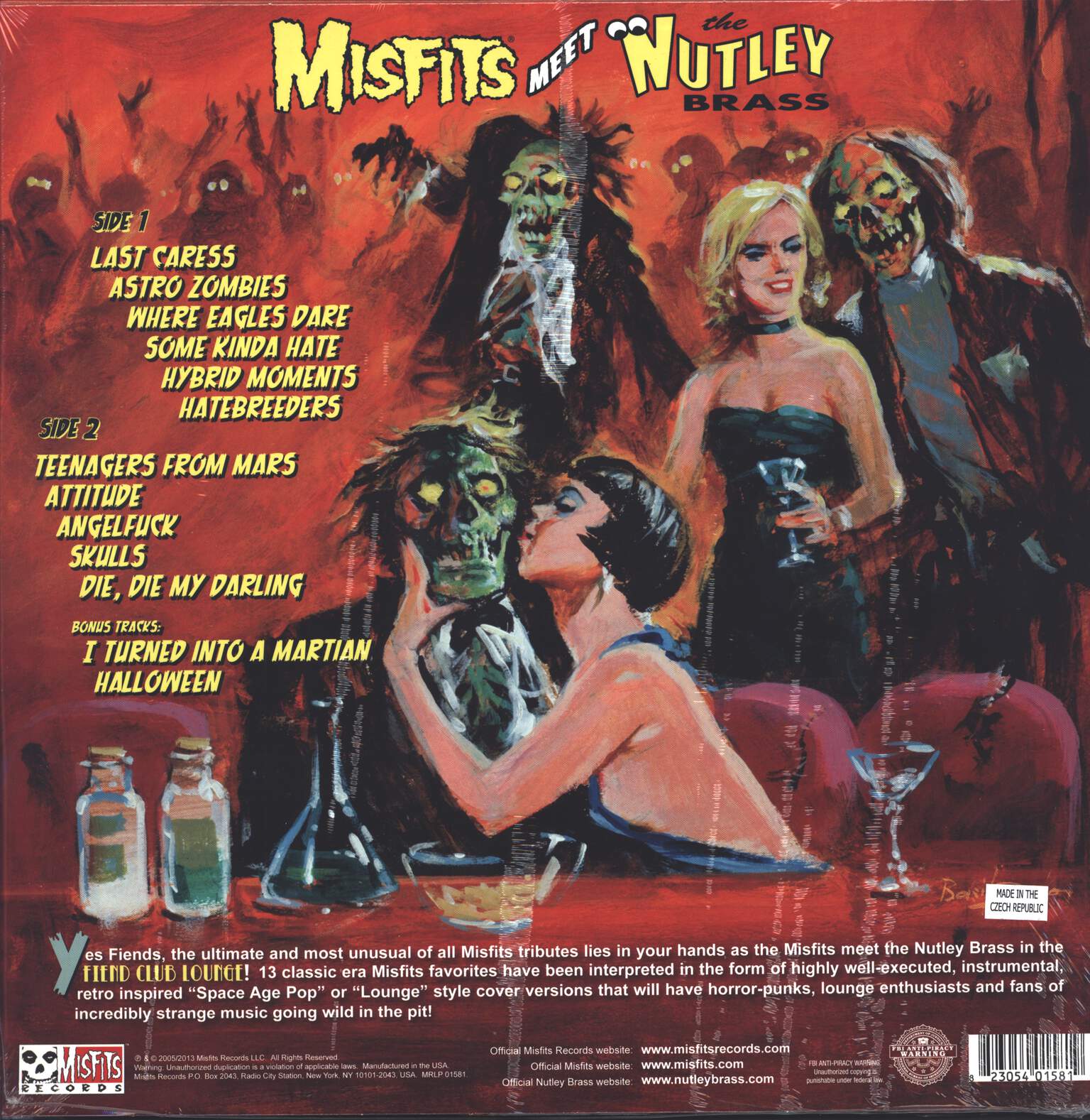 The Nutley Brass: Misfits Meet The Nutley Brass - Fiend Club Lounge, LP (Vinyl)