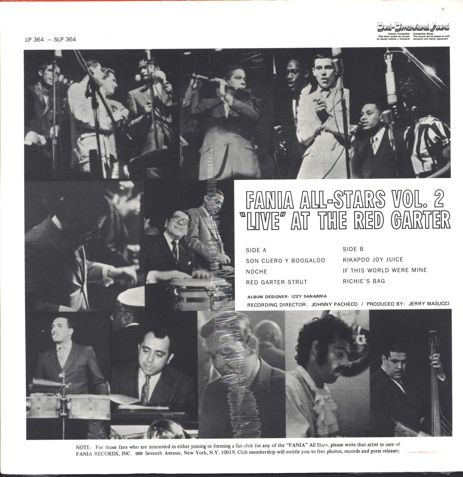 Fania all Stars: Vol. 2 Recorded "Live" At The Red Garter, LP (Vinyl)