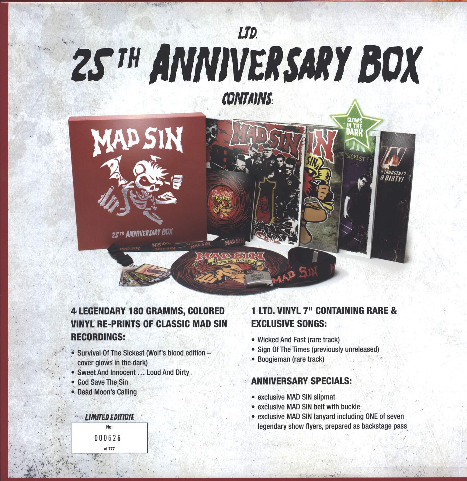 Mad Sin: 25th Anniversary Box, 4×LP (Vinyl)