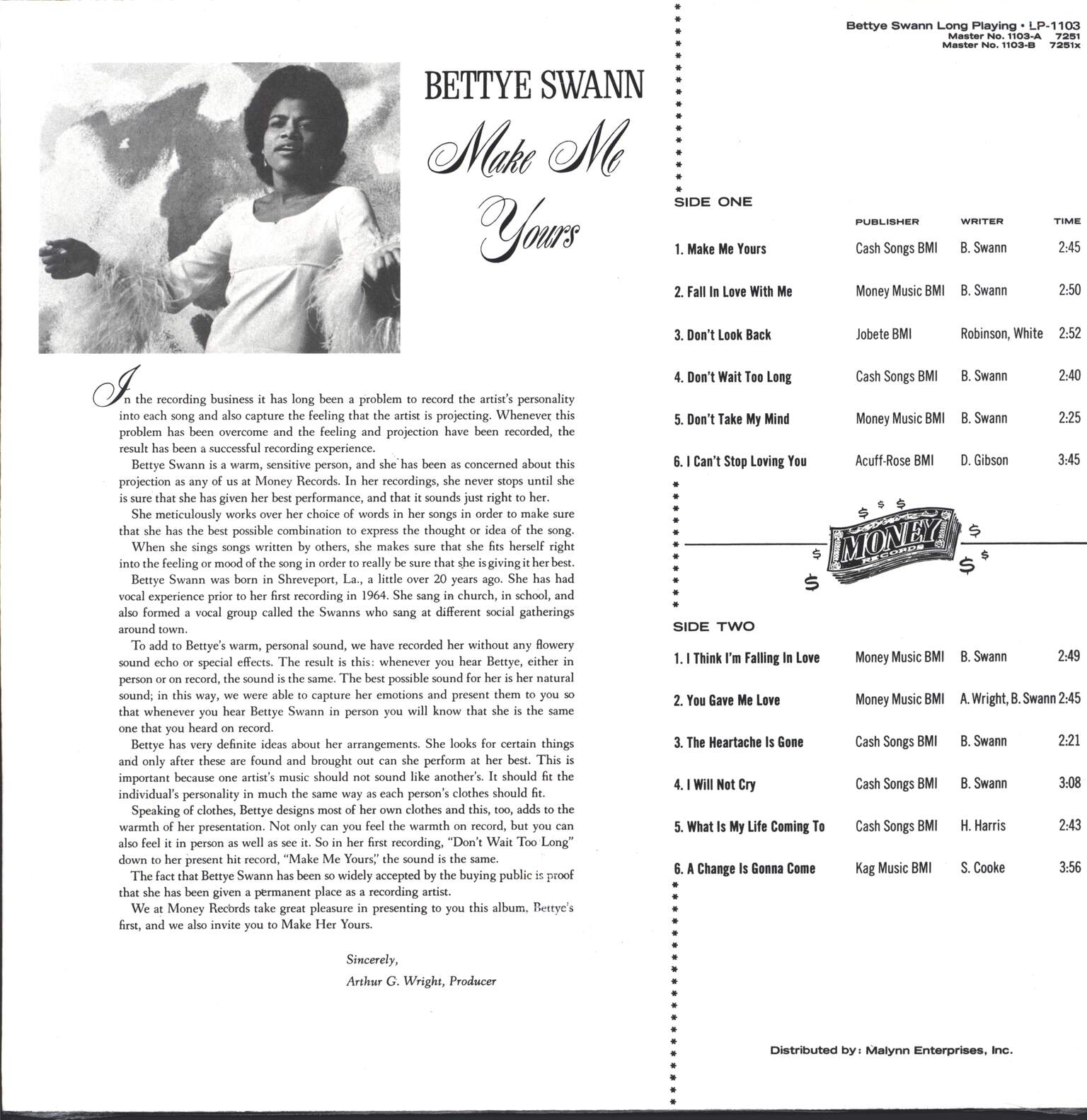 Bettye Swann: Make Me Yours, LP (Vinyl)