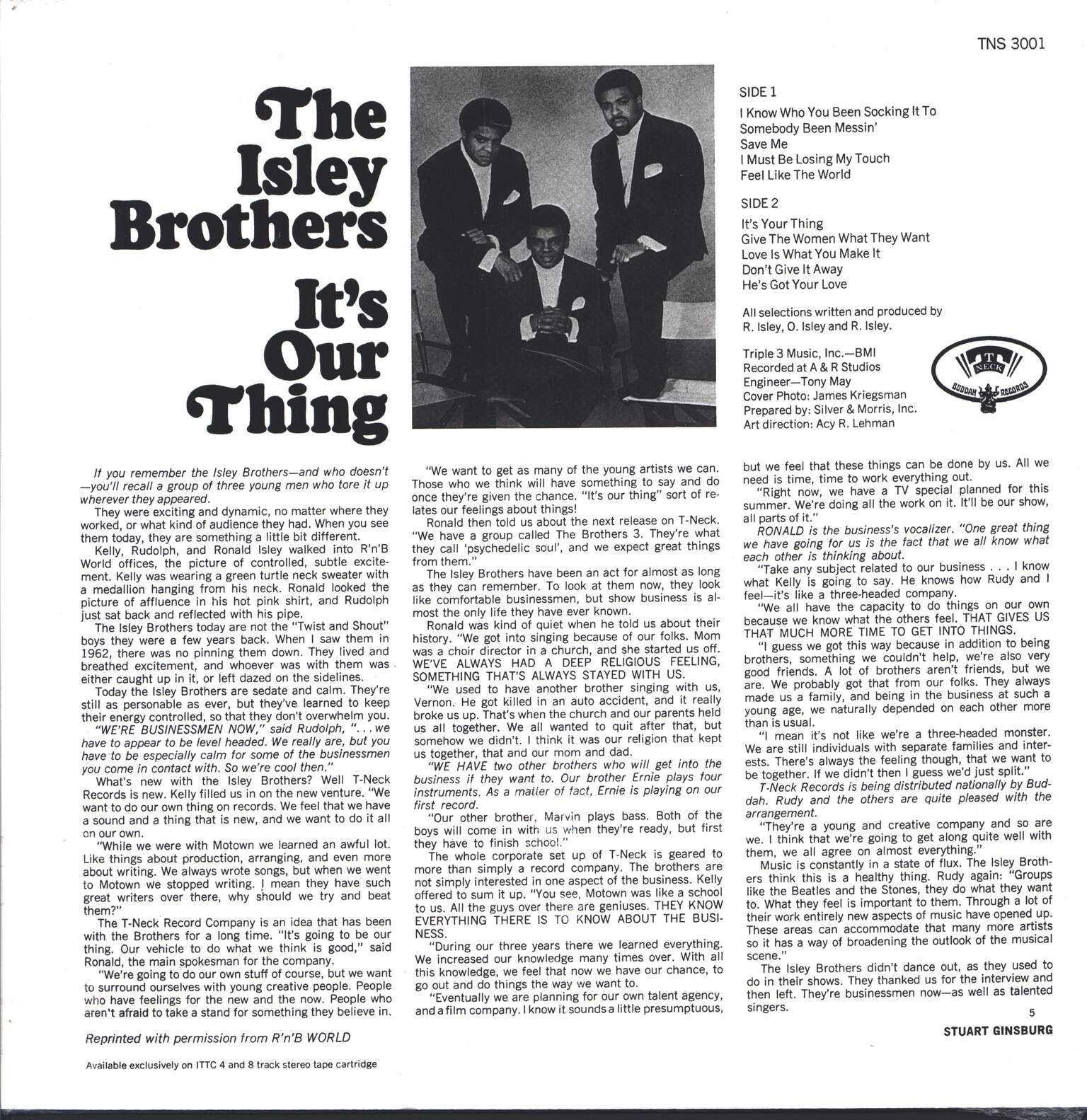 The Isley Brothers: It's Our Thing, LP (Vinyl)