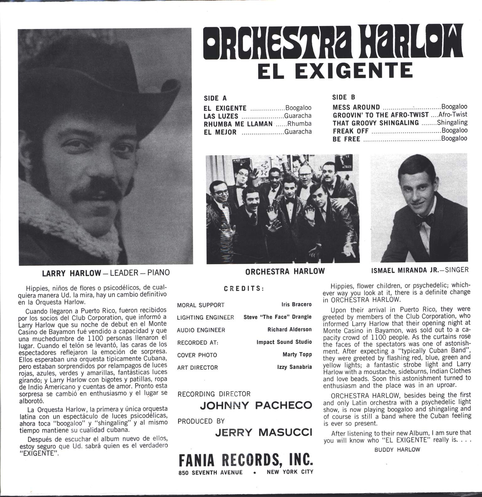 Orchestra Harlow: El Exigente, LP (Vinyl)