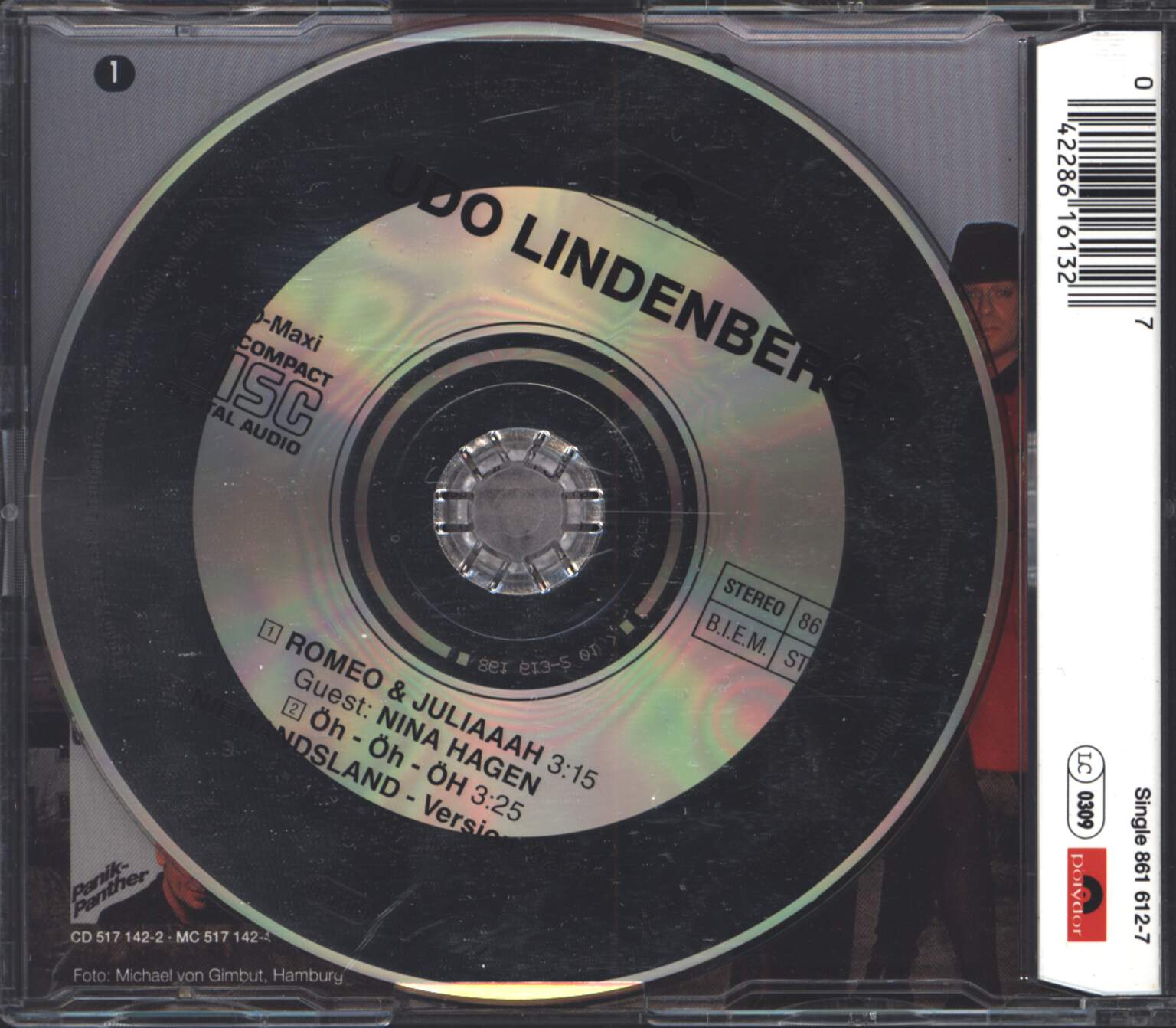 Udo Lindenberg: Romeo & Juliaaah, Mini CD