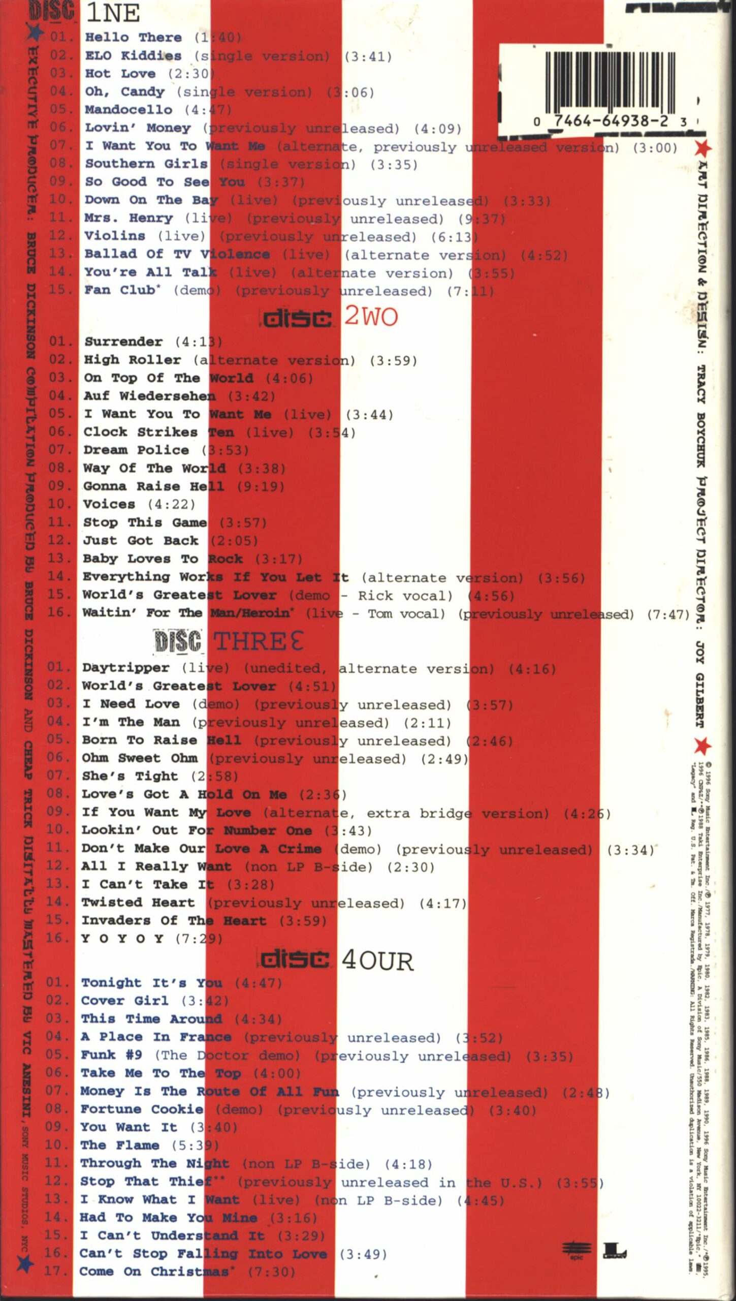 Cheap Trick: Sex, America, Cheap Trick, 4×CD