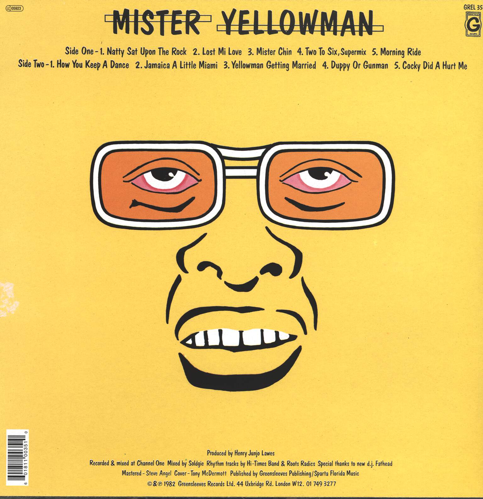 Yellowman: Mister Yellowman, LP (Vinyl)