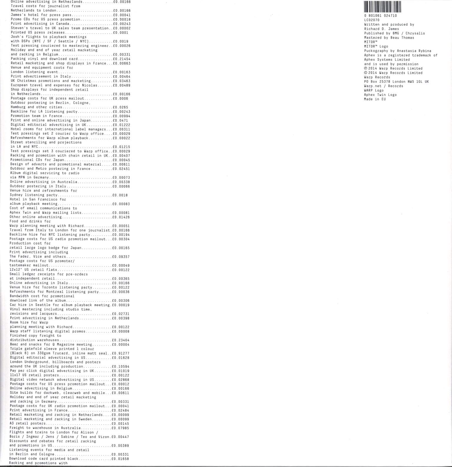 Aphex Twin: Syro, 3×12" Maxi Single (Vinyl)