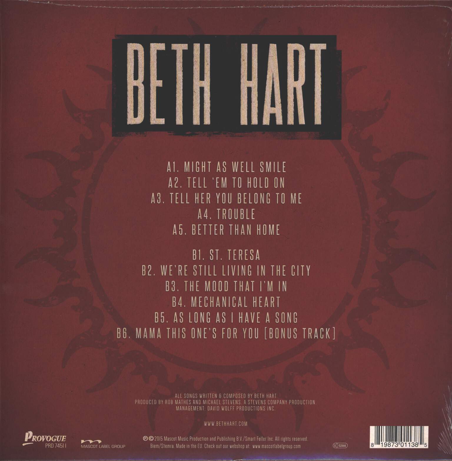 Beth Hart: Better Than Home, LP (Vinyl)