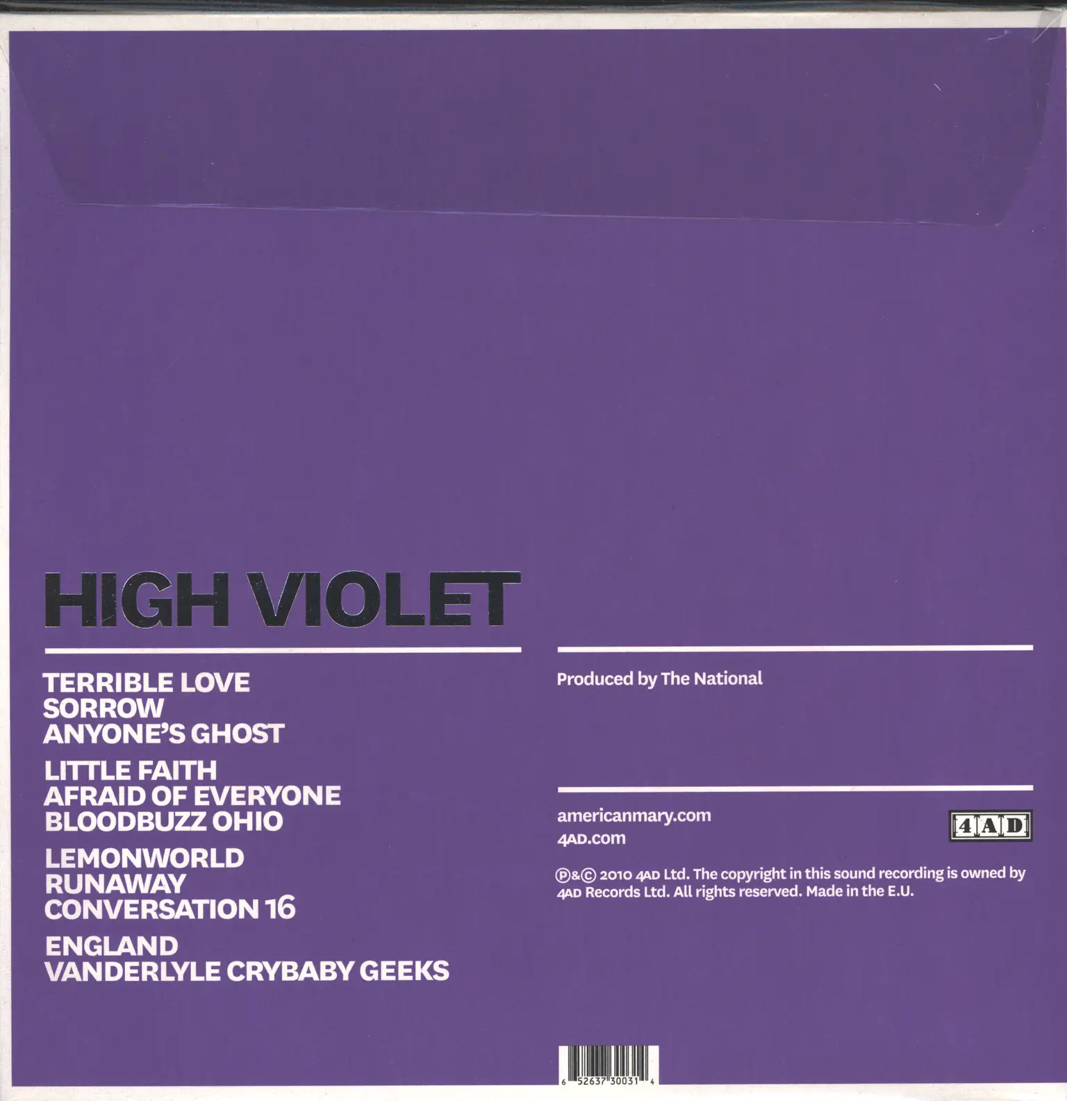 The National: High Violet, 2×LP (Vinyl)