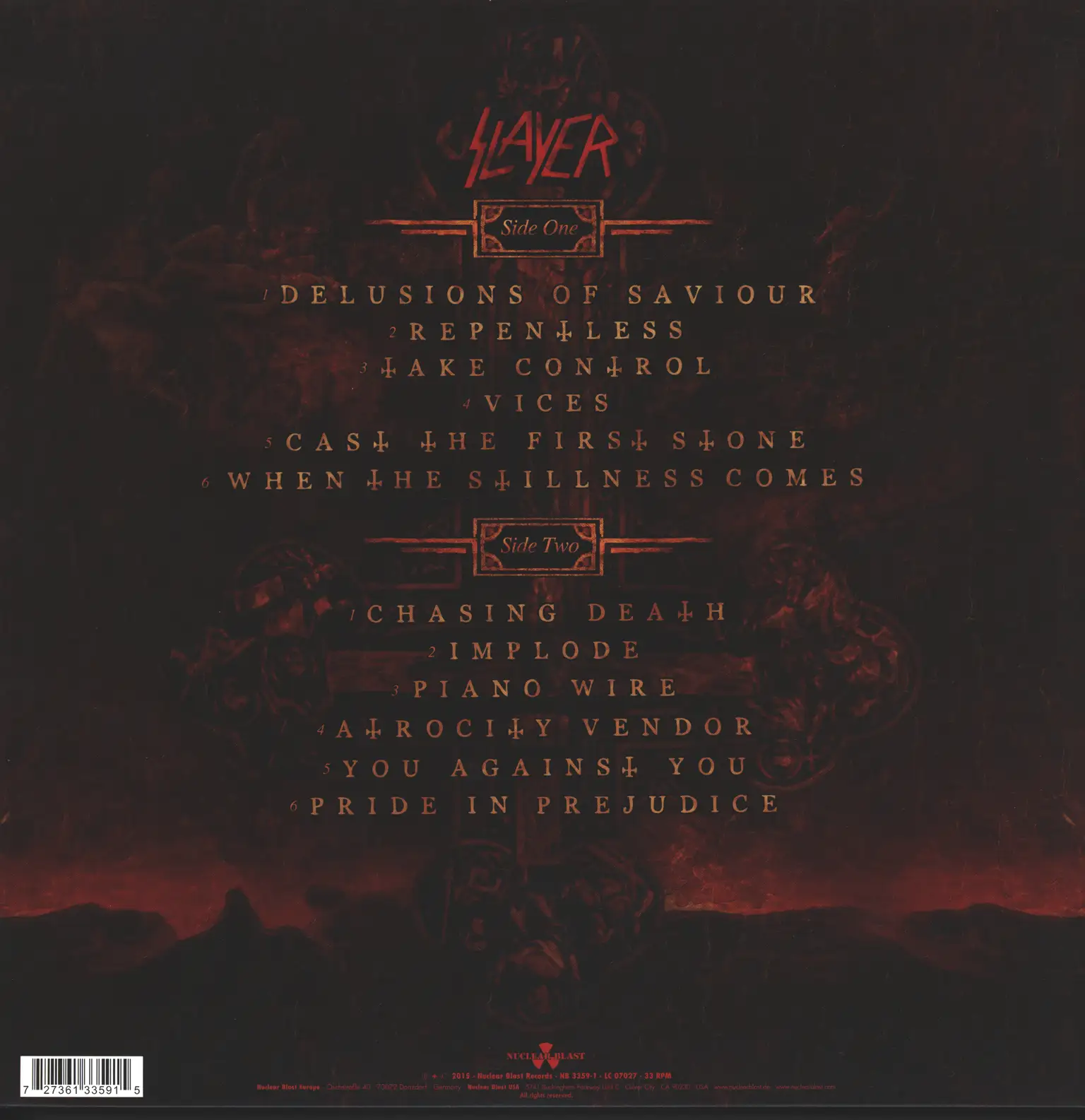 Slayer: Repentless, LP (Vinyl)