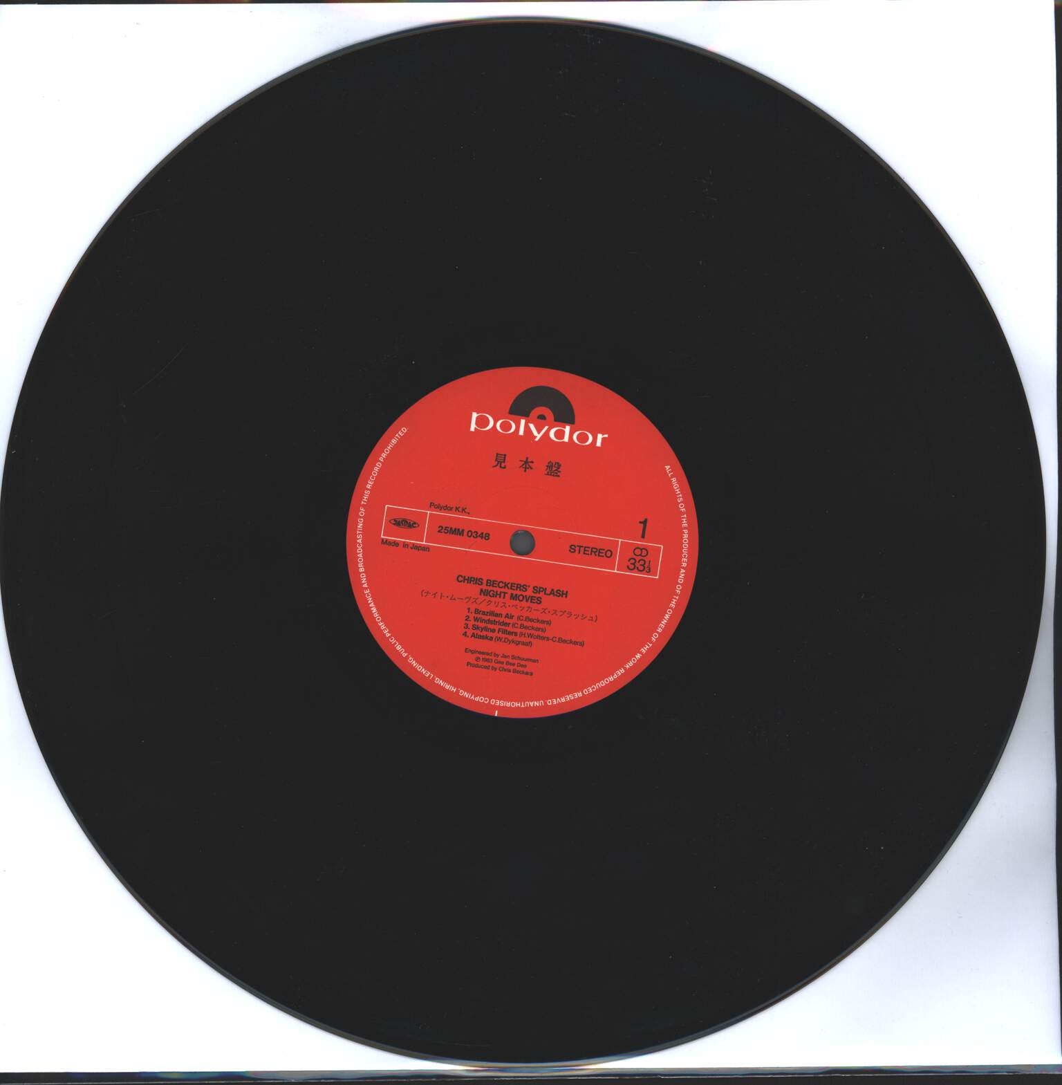 Chris Beckers Splash: Night Moves, LP (Vinyl)