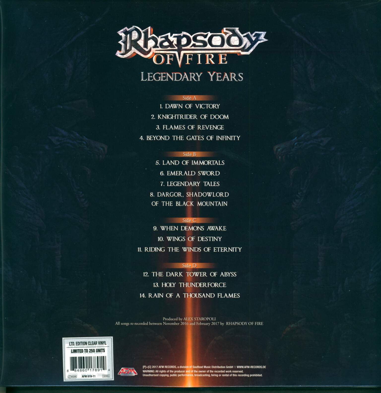 Rhapsody Of Fire: Legendary Years, 2×LP (Vinyl)