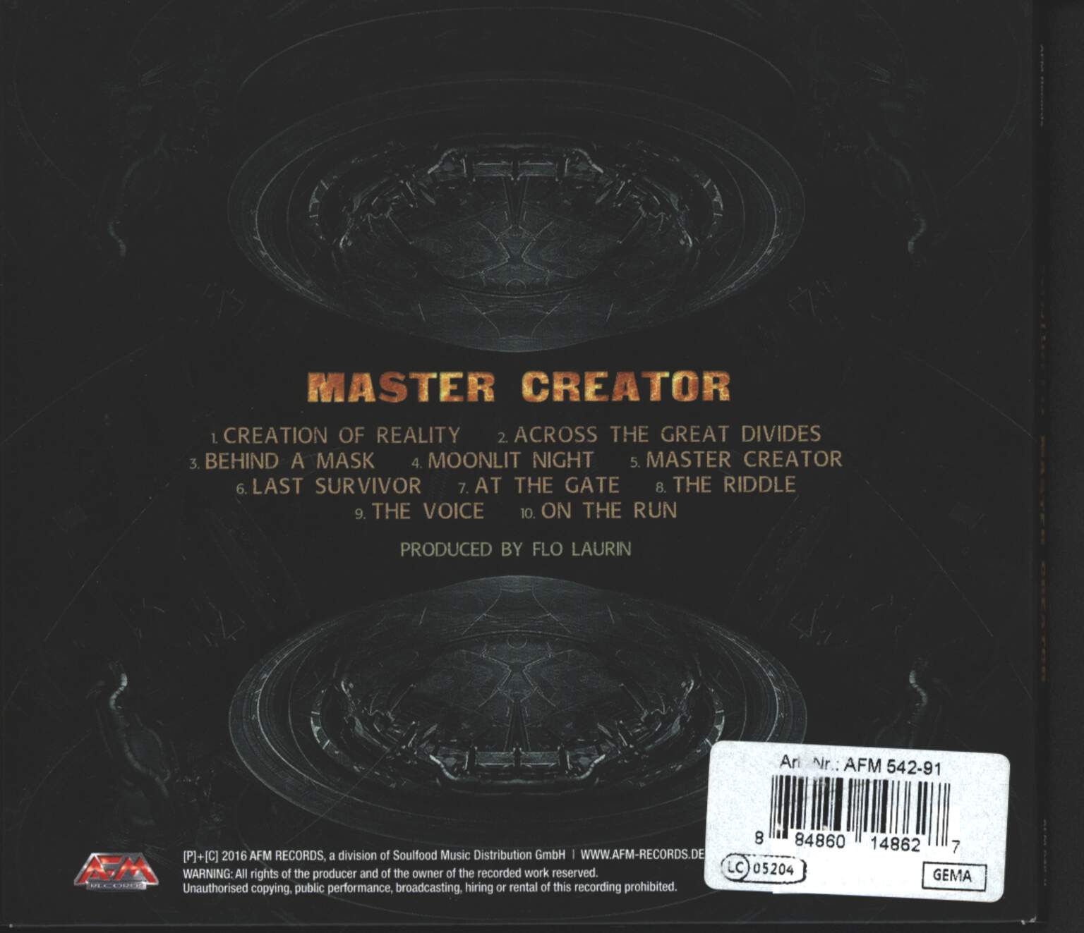 Sinbreed: Master Creator, CD