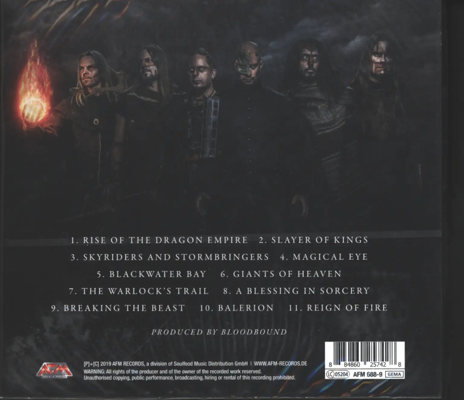 Bloodbound: Rise Of The Dragon Empire, CD