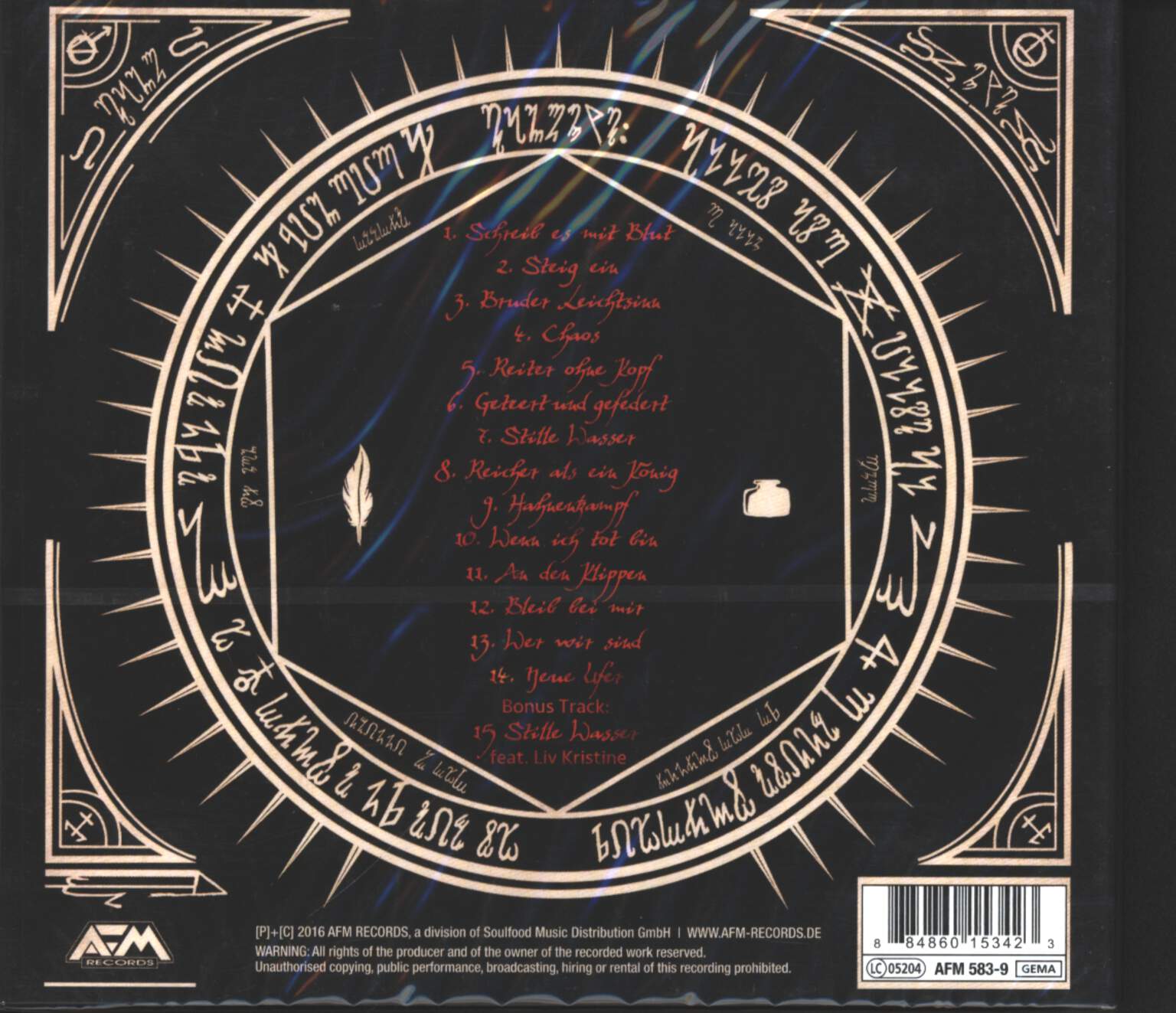 Tanzwut: Schreib Es Mit Blut, CD