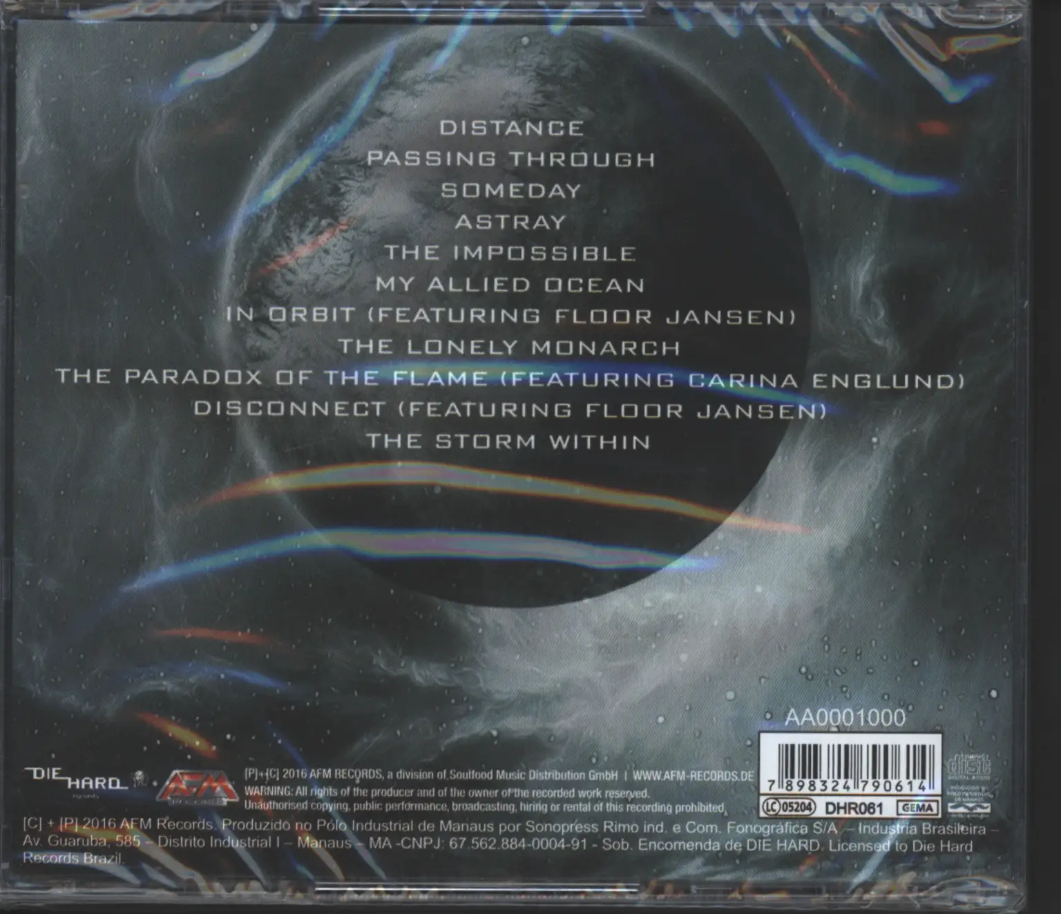 Evergrey: The Storm Within, CD