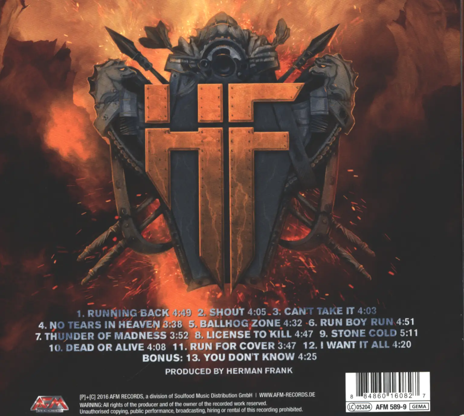 Herman Frank: The Devil Rides Out, CD