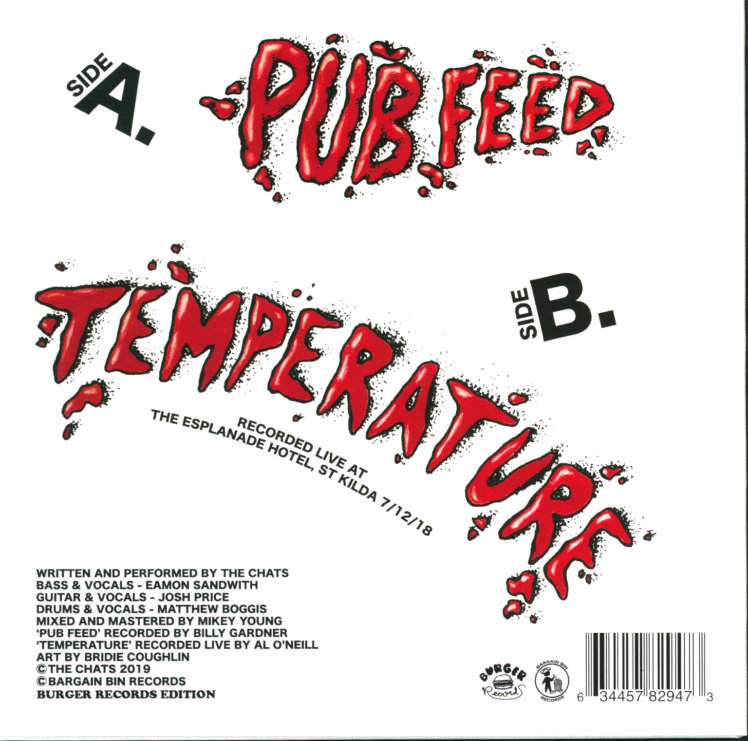The Chats: Pub Feed, 7" Single (Vinyl)