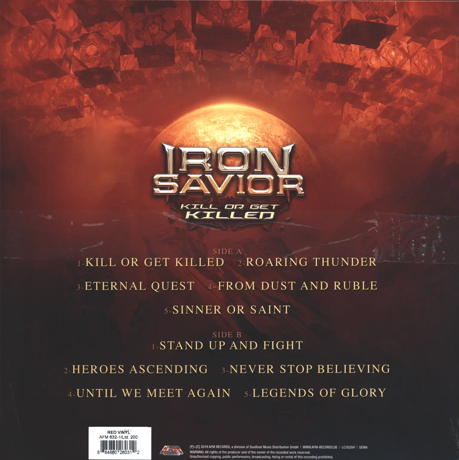 Iron Savior: Kill Or Get Killed, LP (Vinyl)