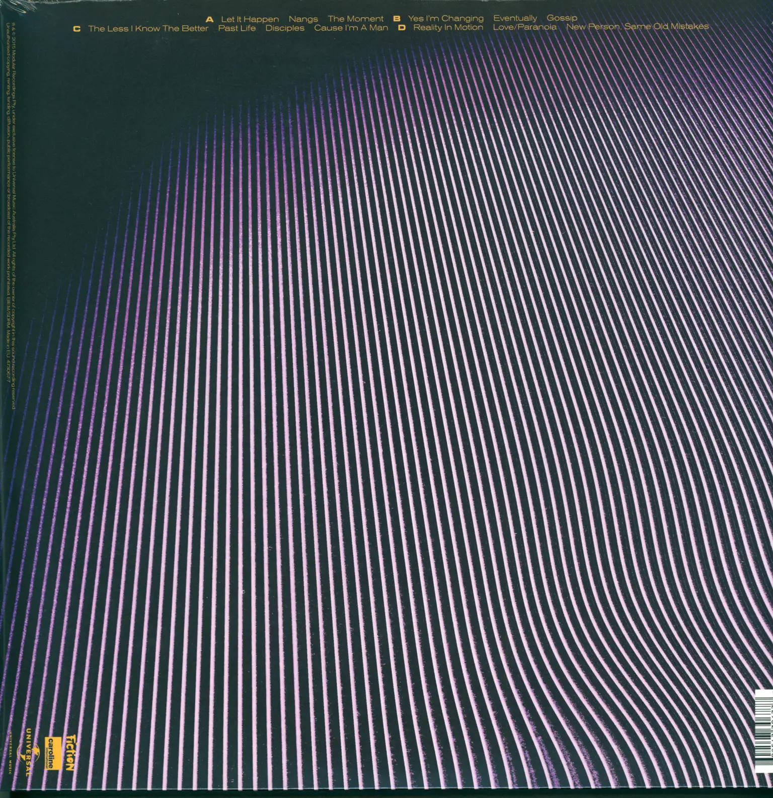 Tame Impala: Currents, 2×LP (Vinyl)