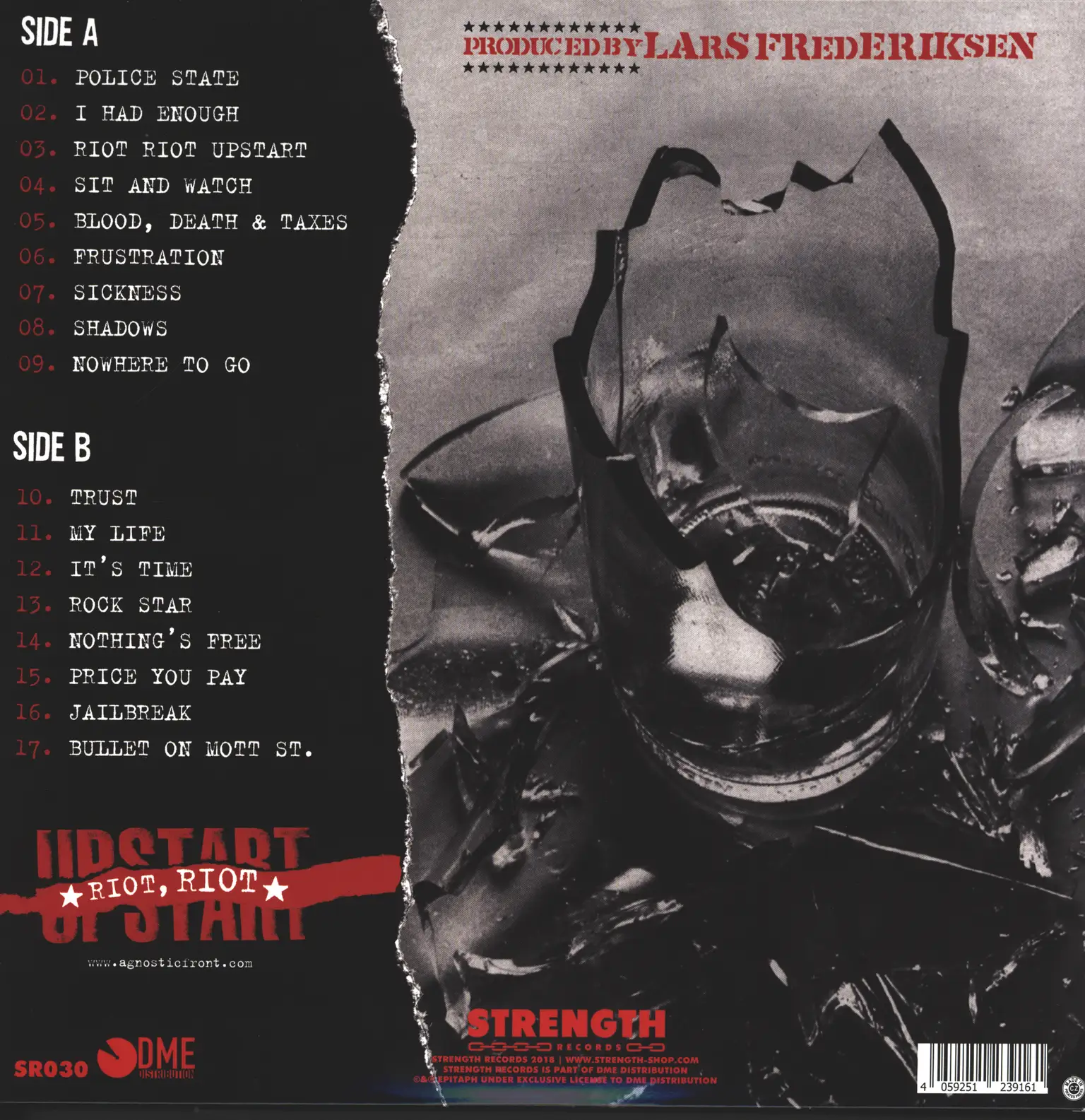 Agnostic Front: Riot Riot Upstart, LP (Vinyl)