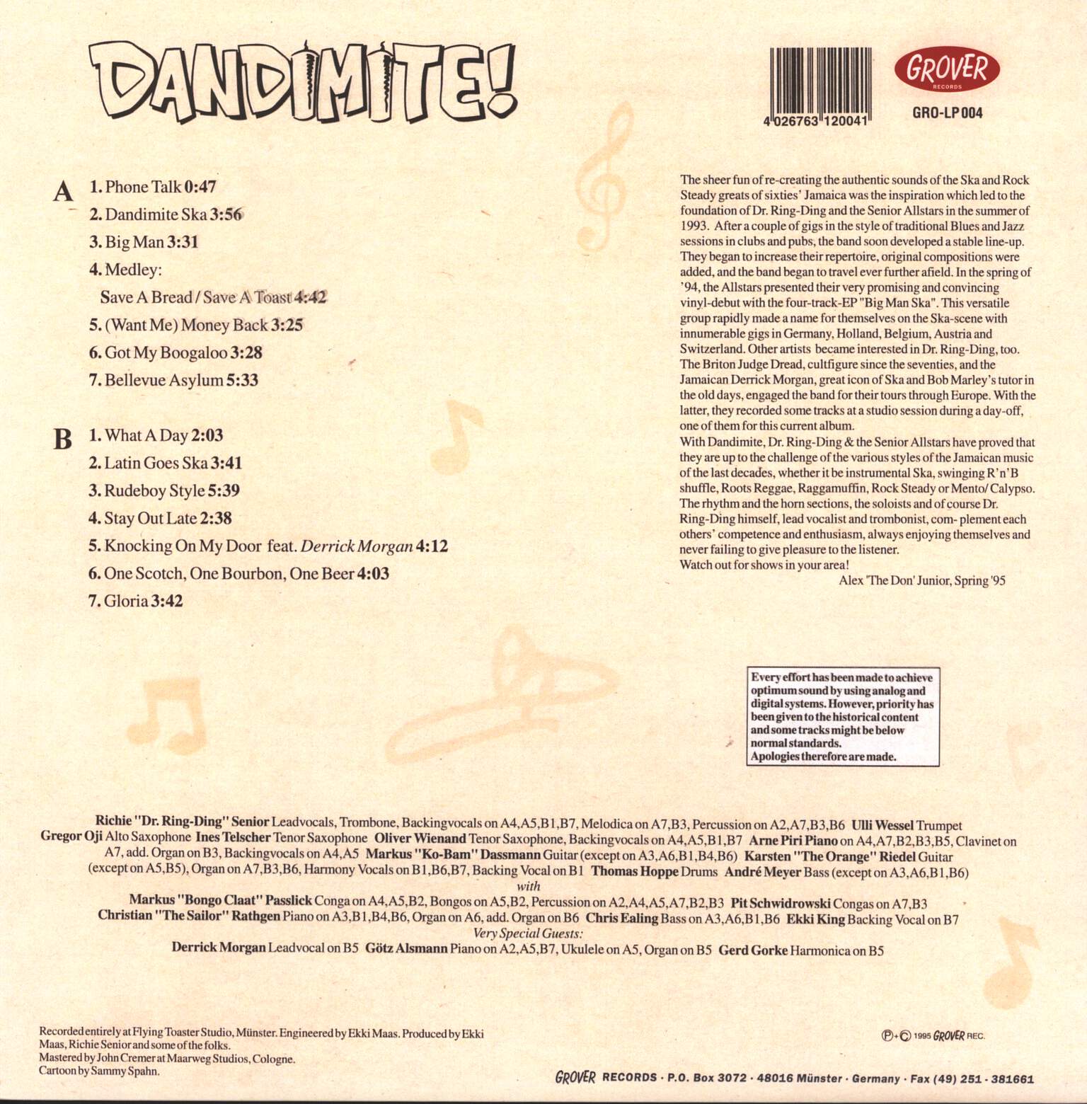Dr. Ring-Ding & The Senior Allstars: Dandimite!, LP (Vinyl)