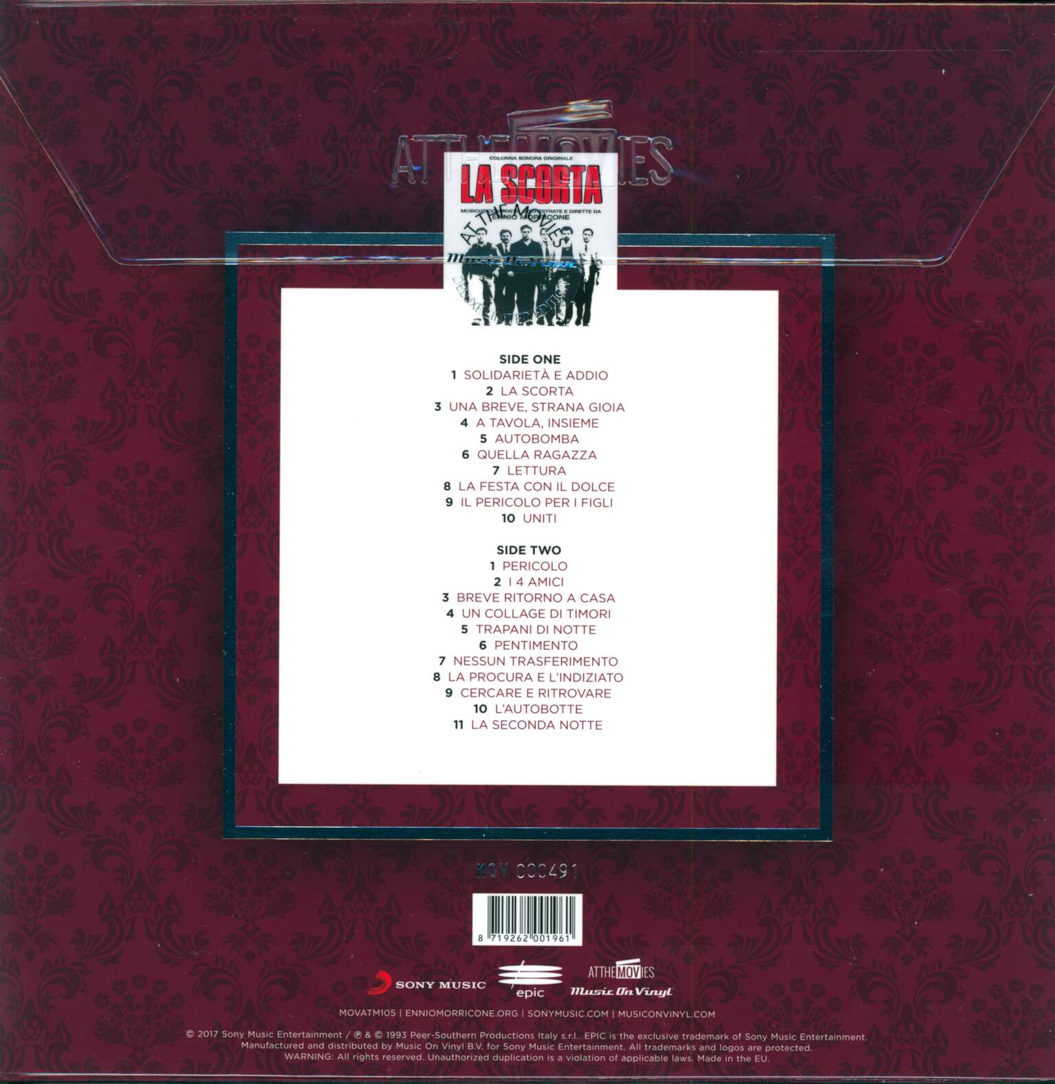 Ennio Morricone: La Scorta (Colonna Sonora Originale), LP (Vinyl)