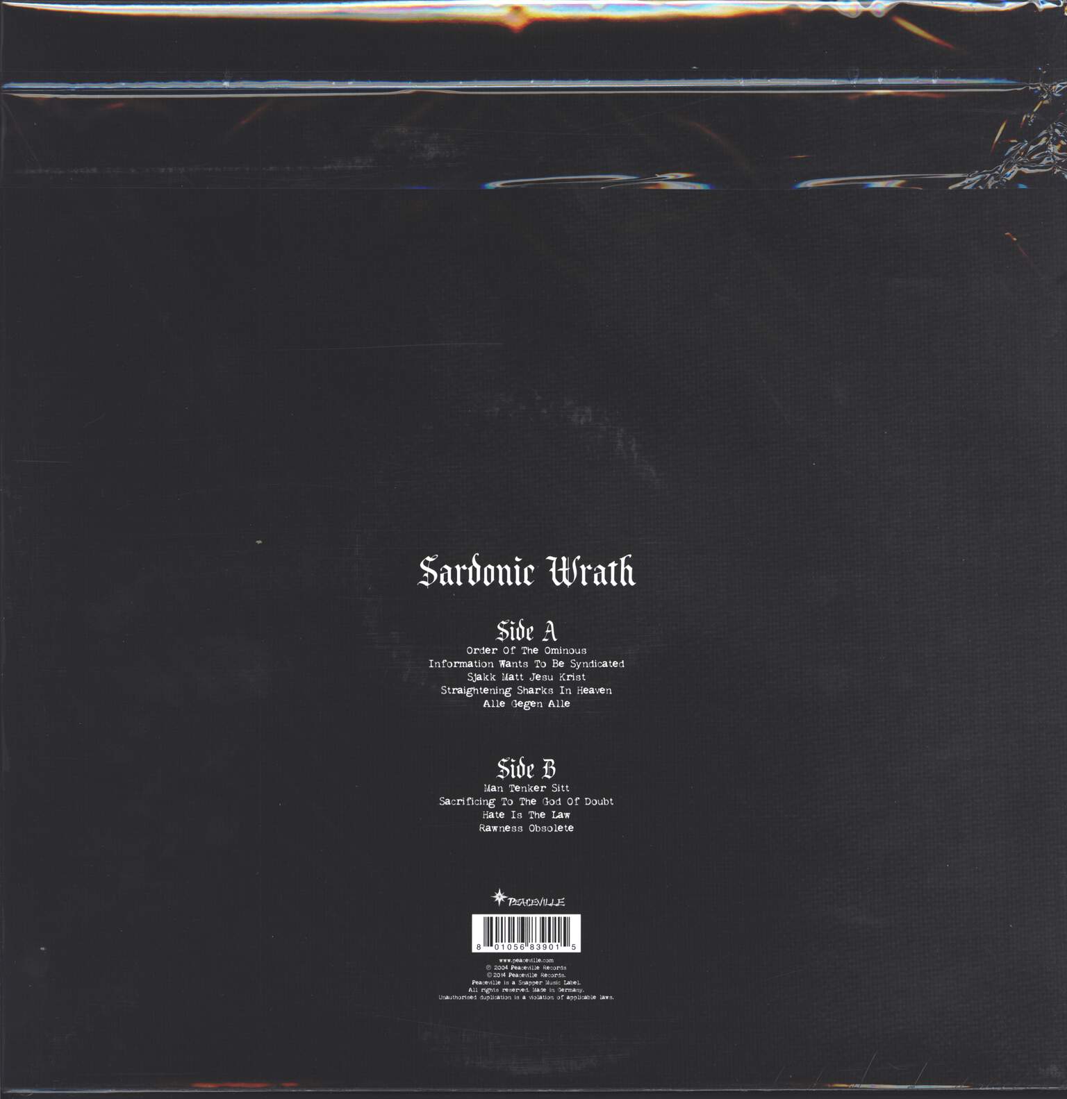 Darkthrone: Sardonic Wrath, LP (Vinyl)
