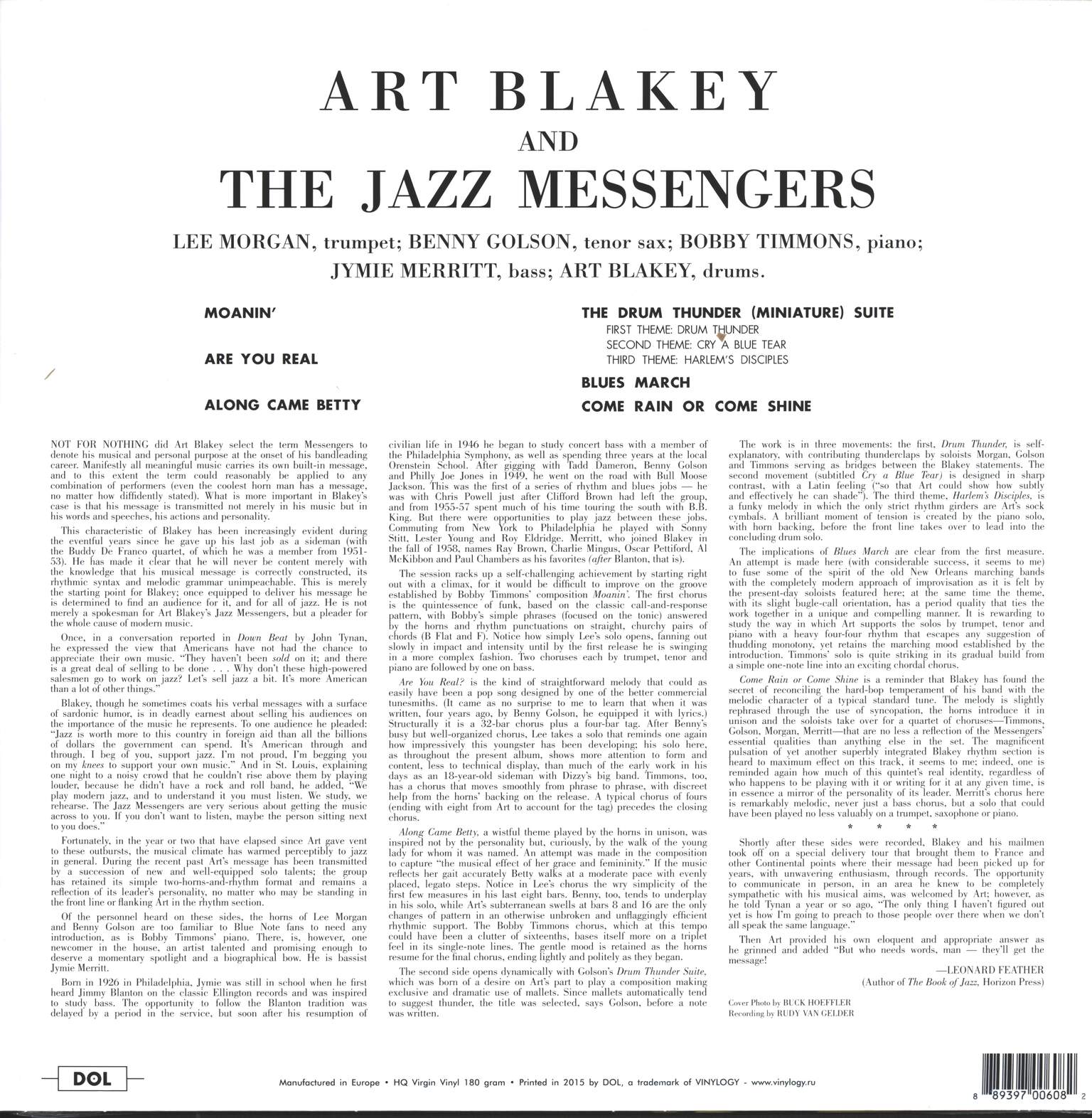 Art Blakey & The Jazz Messengers: Art Blakey And The Jazz Messengers, LP (Vinyl)