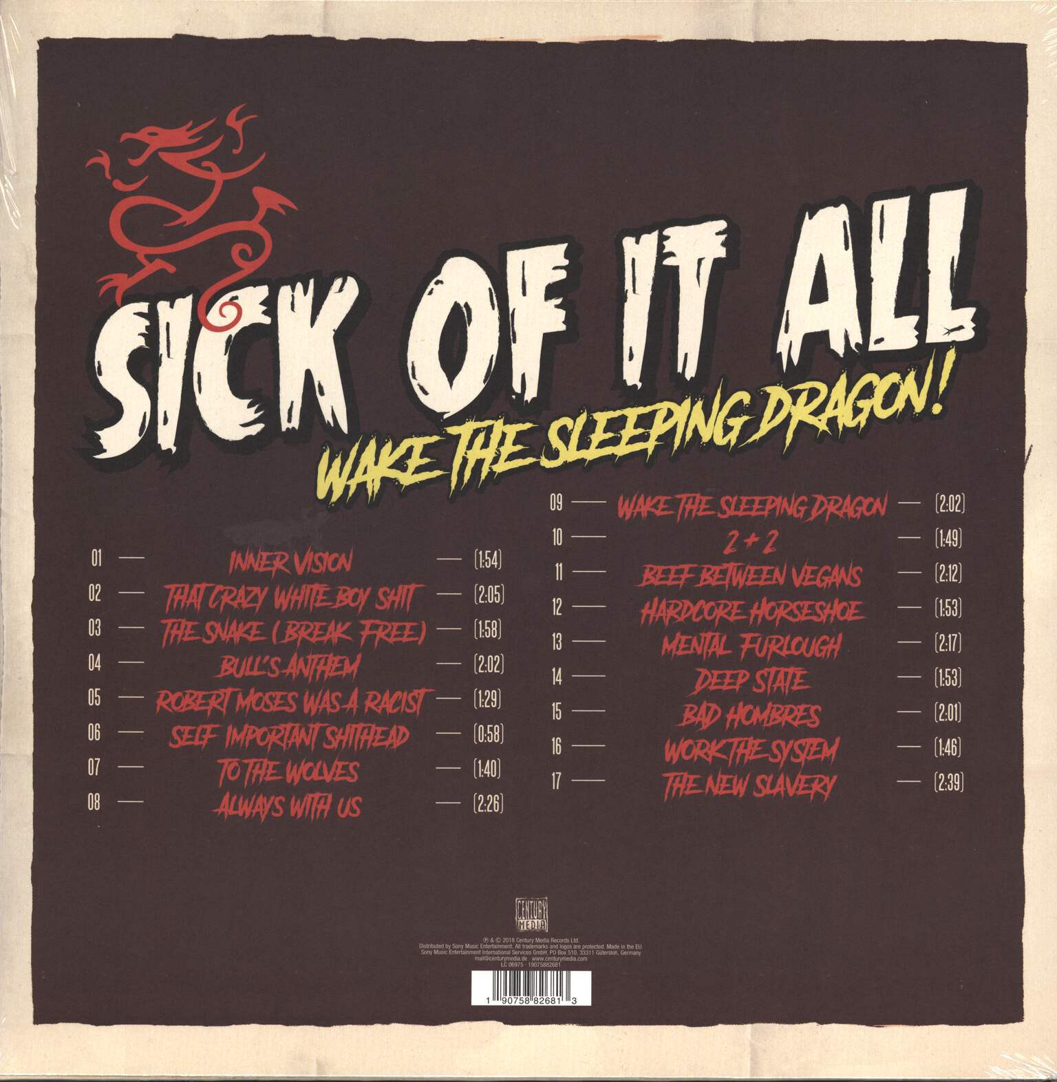Sick Of It All: Wake The Sleeping Dragon!, LP (Vinyl)
