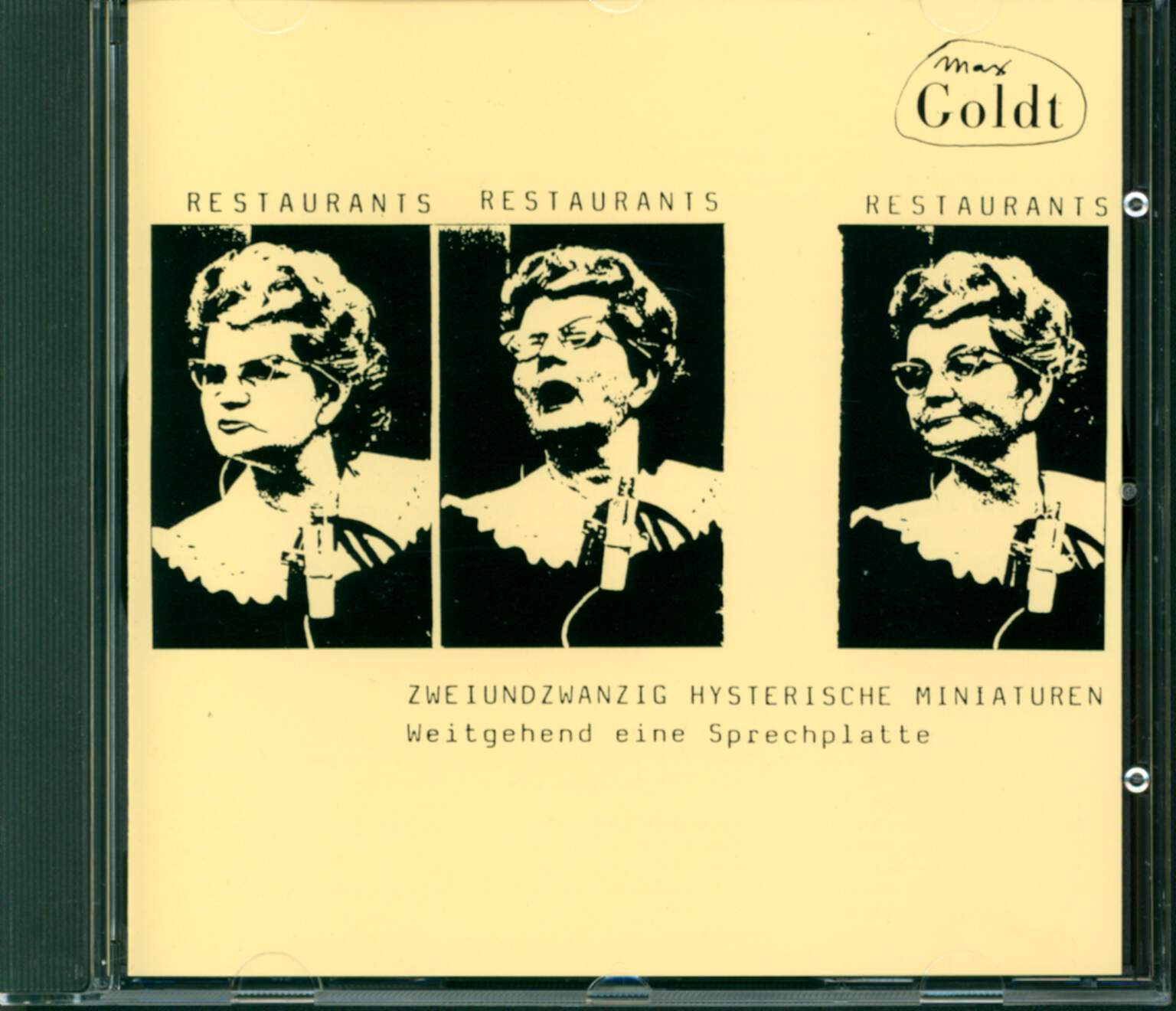 Max Goldt: Restaurants Restaurants Restaurants, CD