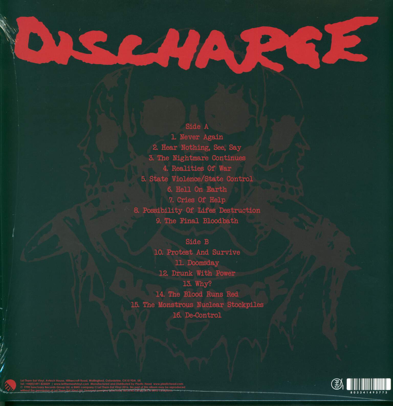 Discharge: The Nightmare Continues... Live, LP (Vinyl)