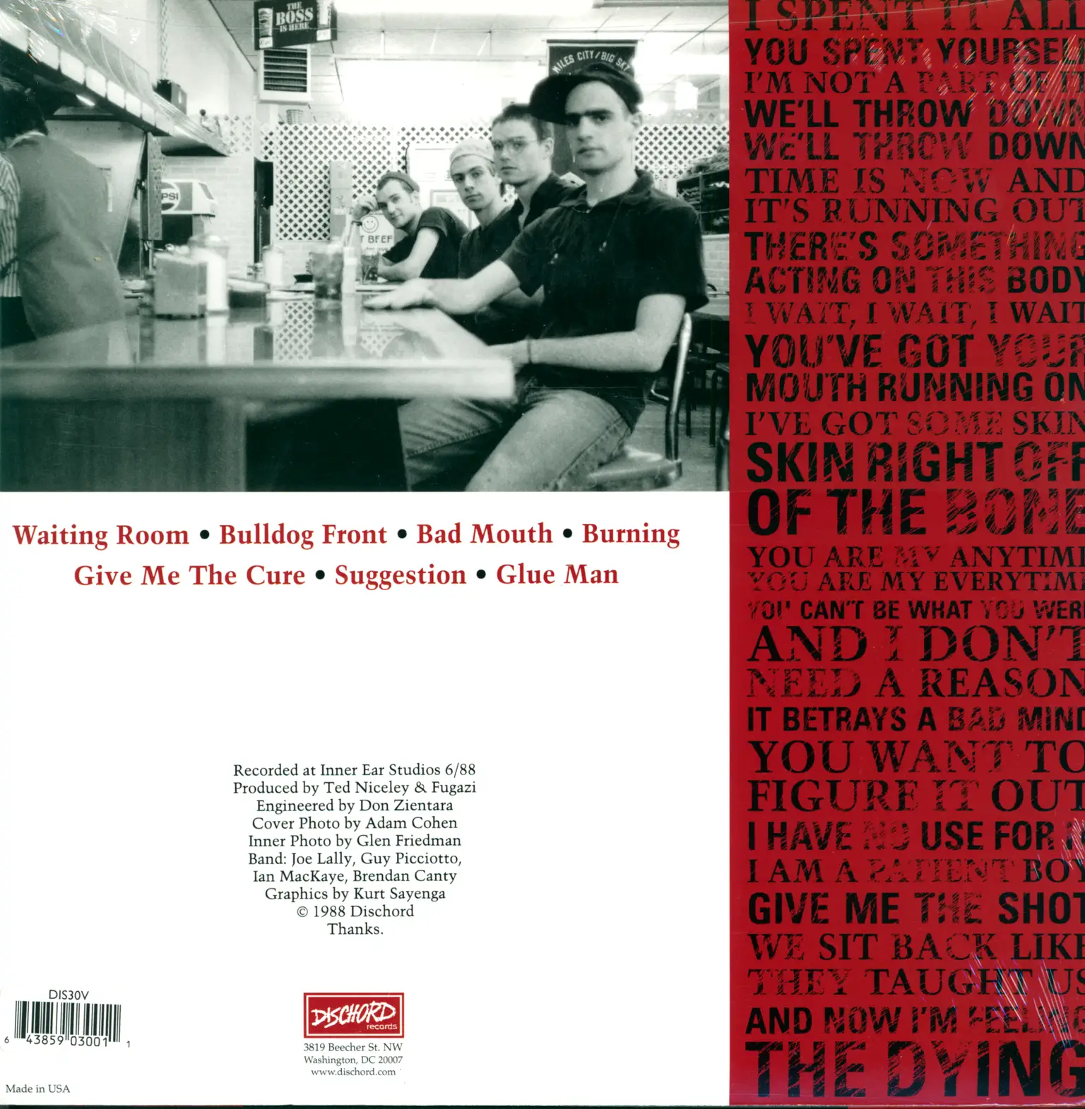 Fugazi: Fugazi, 12" Maxi Single (Vinyl)