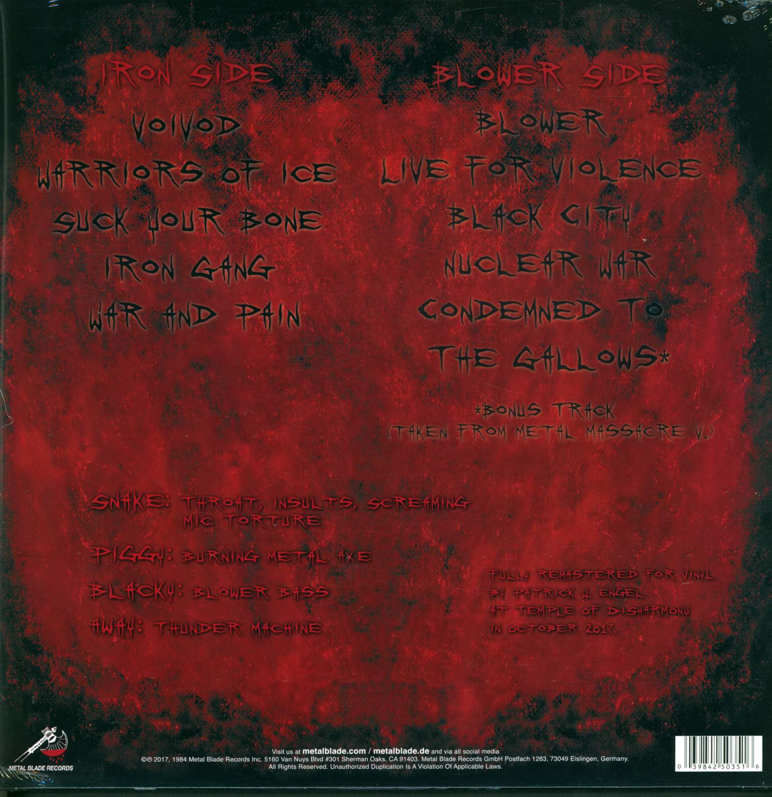 Voivod: War And Pain, LP (Vinyl)