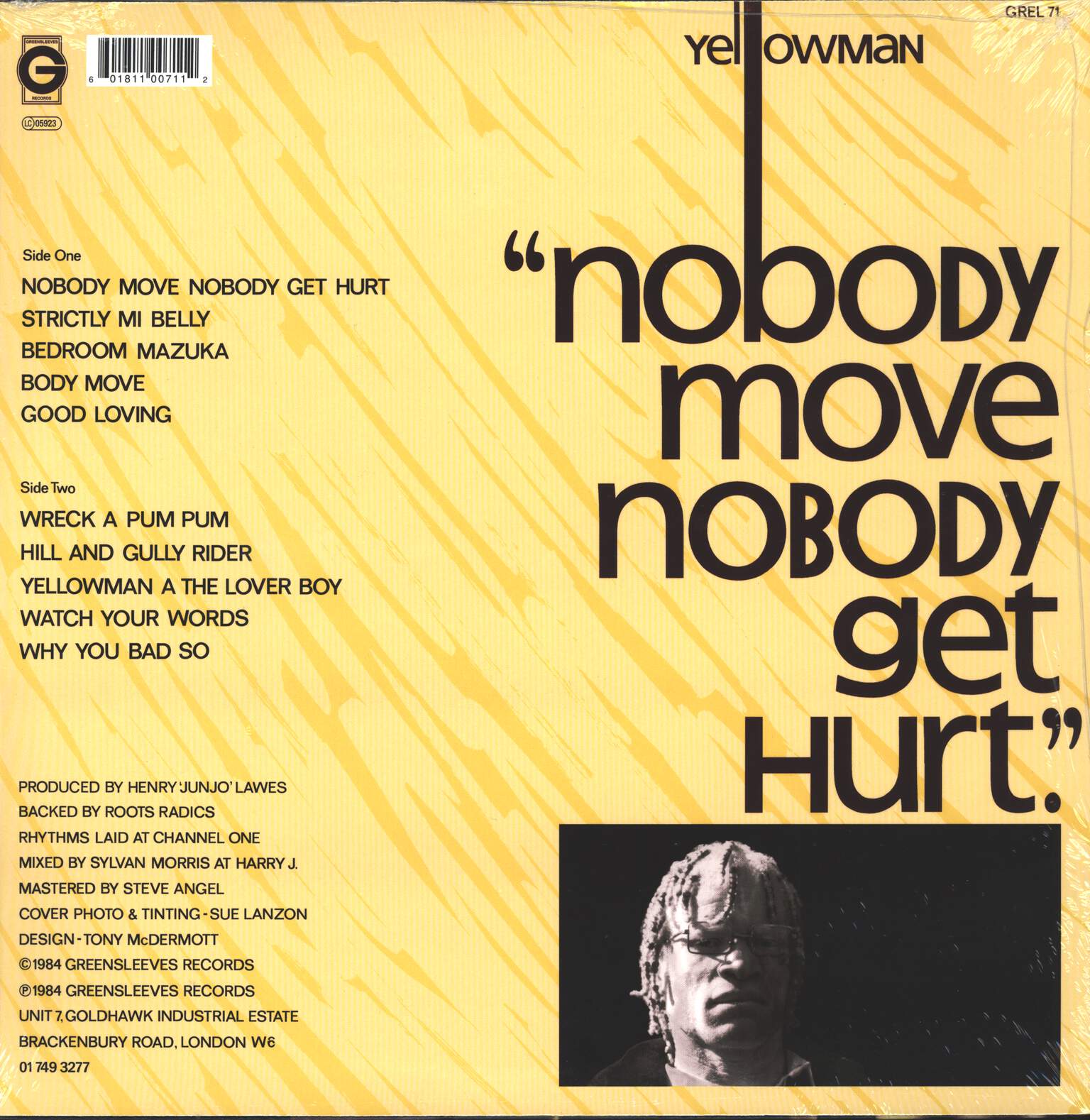 Yellowman: Nobody Move Nobody Get Hurt, LP (Vinyl)