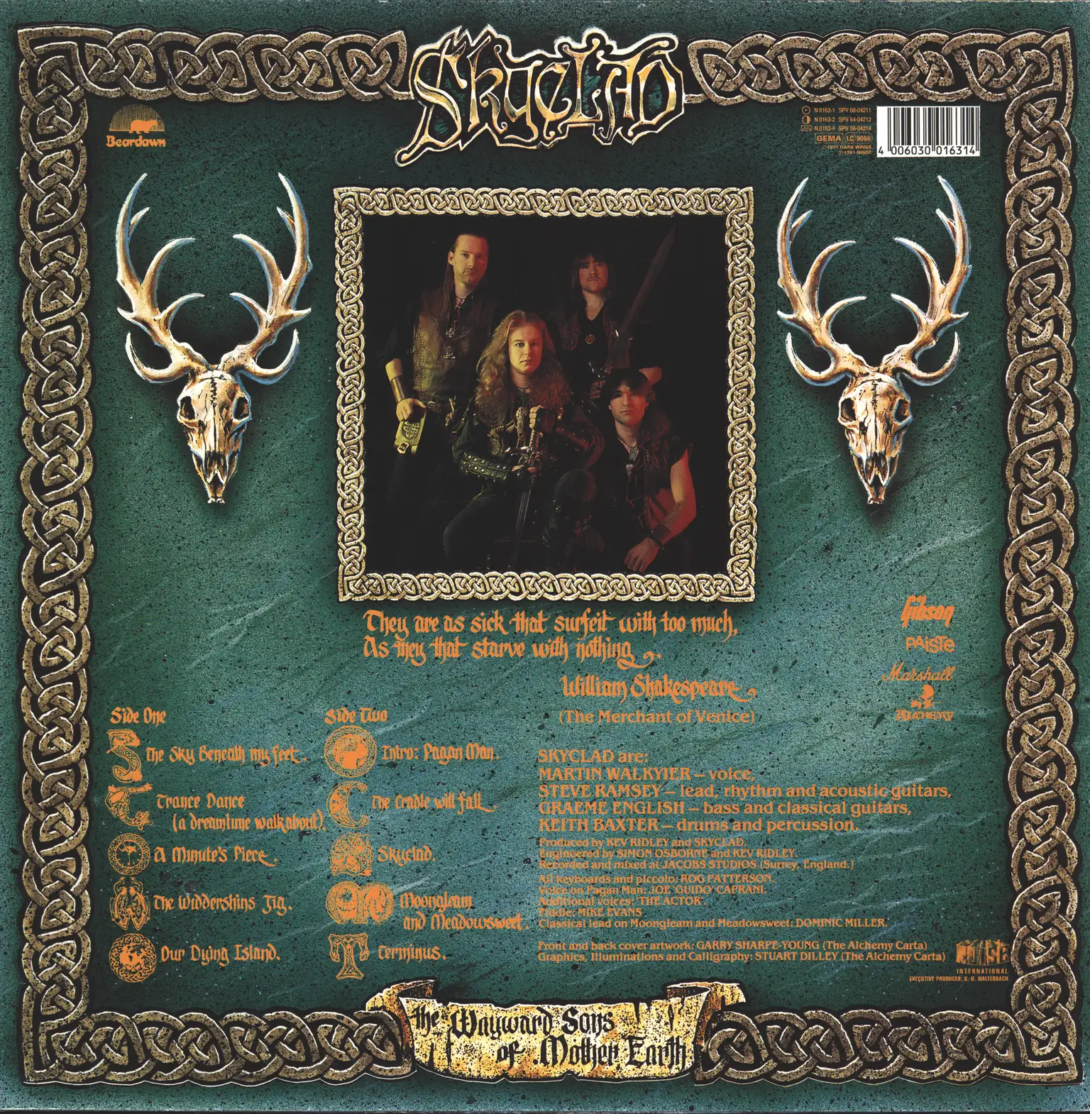 Skyclad: The Wayward Sons Of Mother Earth, LP (Vinyl)
