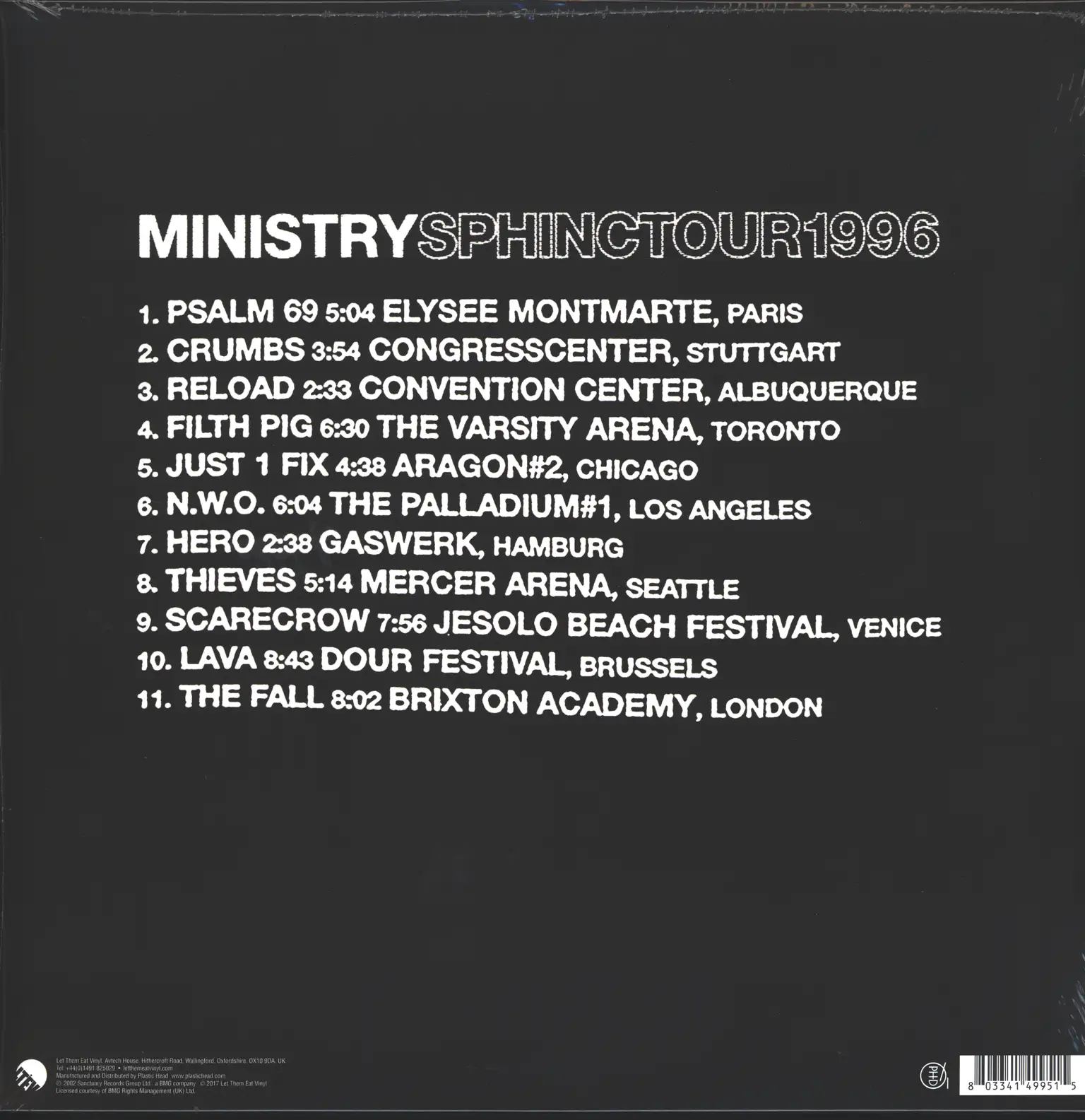 Ministry: Sphinctour, 2×LP (Vinyl)