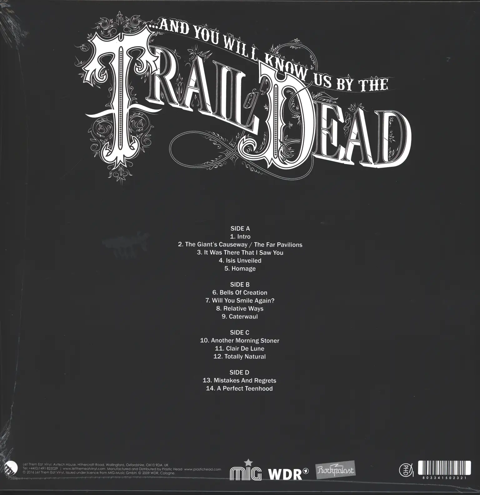 And You Will Know US By the Trail Of Dead: Live At Rockpalast 2009, 2×LP (Vinyl)