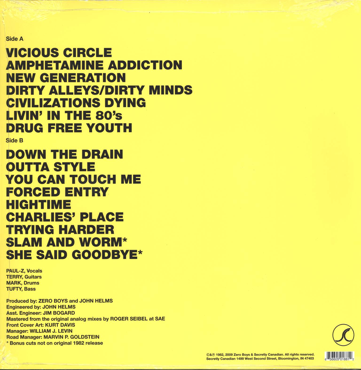 Zero Boys: Vicious Circle, LP (Vinyl)