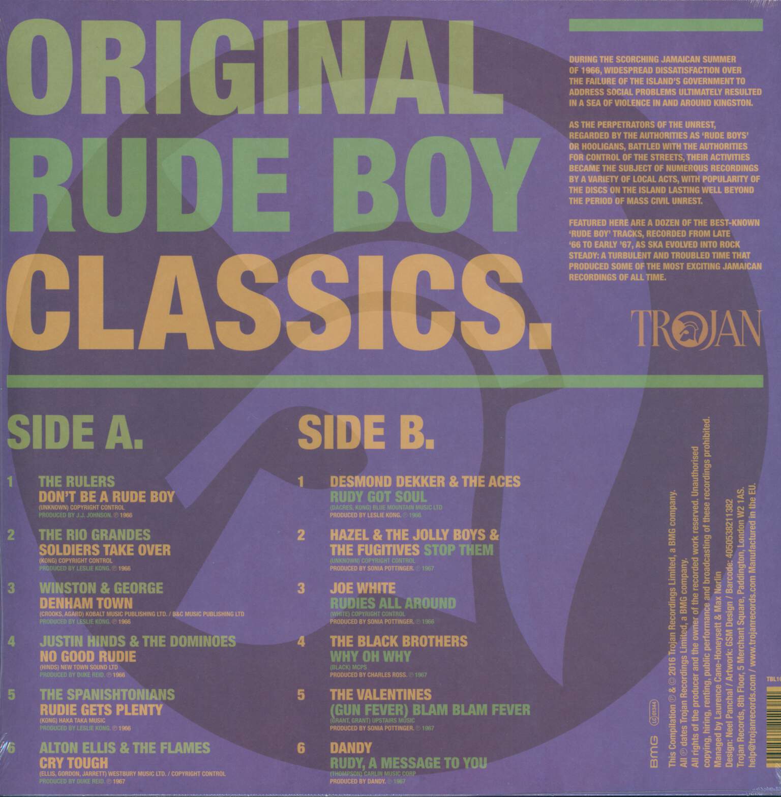 Various: Trojan: Original Rude Boy Classics., LP (Vinyl)