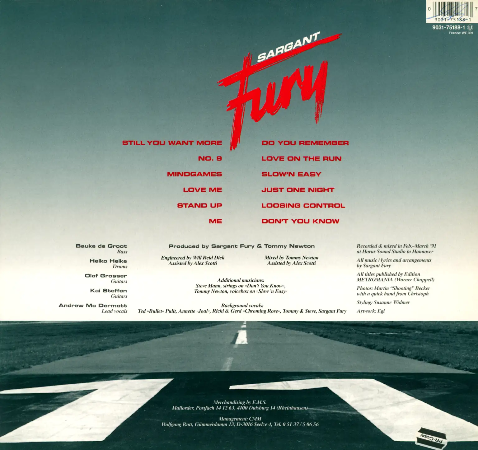 Sargant Fury: Still Want More, LP (Vinyl)